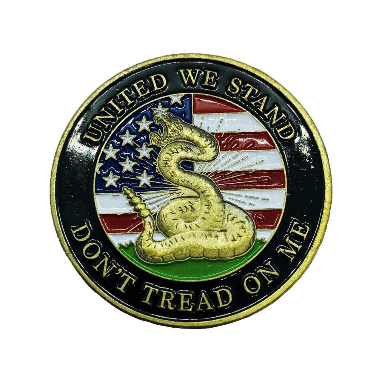Don't Tread on Me Challenge Coin - Collectible coin. 2nd amendment