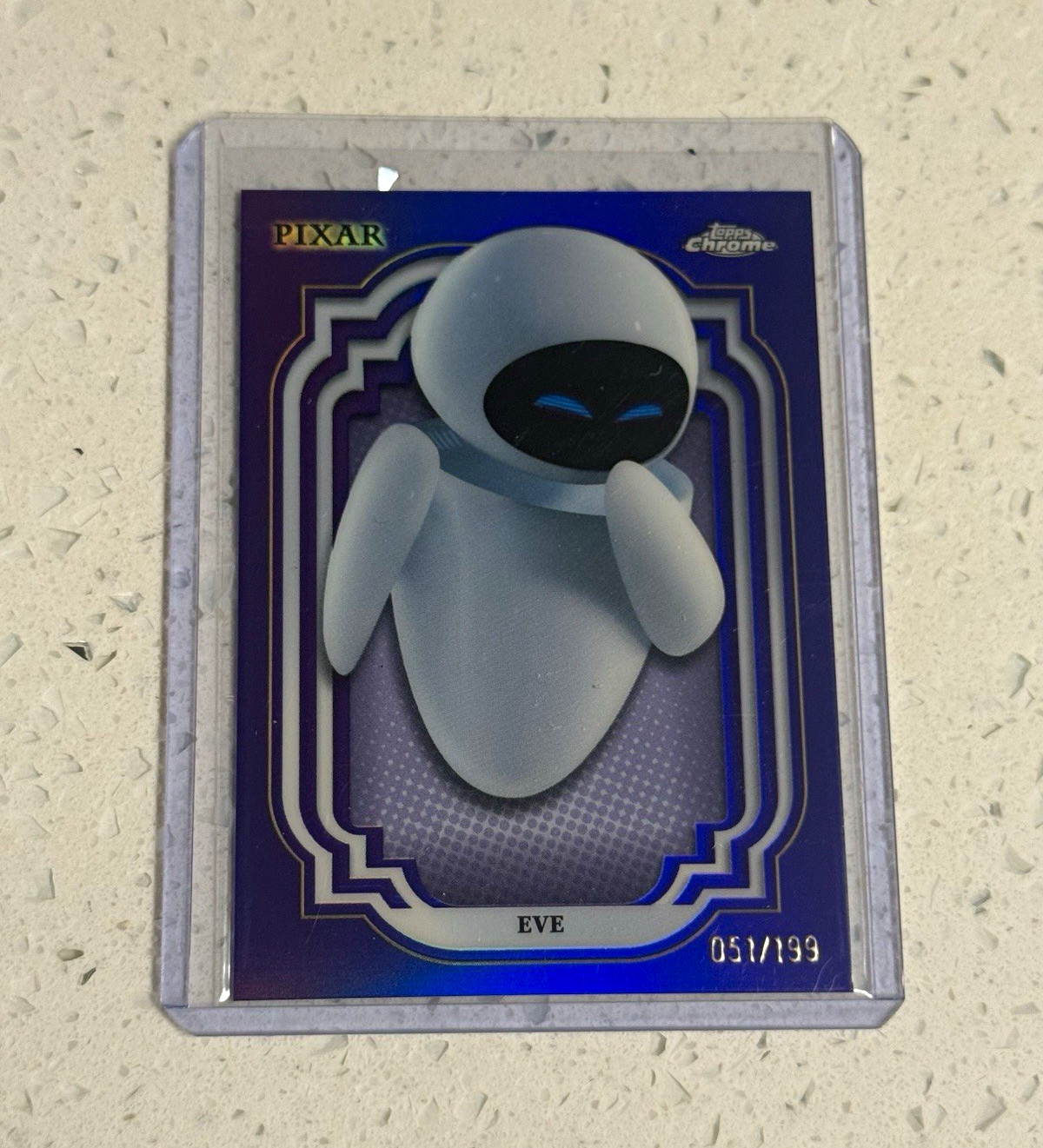Topps 2024 Topps Chrome Disney Pixar WALL-E EVE Numbered 51/199 Topps 2024 Topps Chrome Disney Pixar WALL-E EVE Numbered 51/199