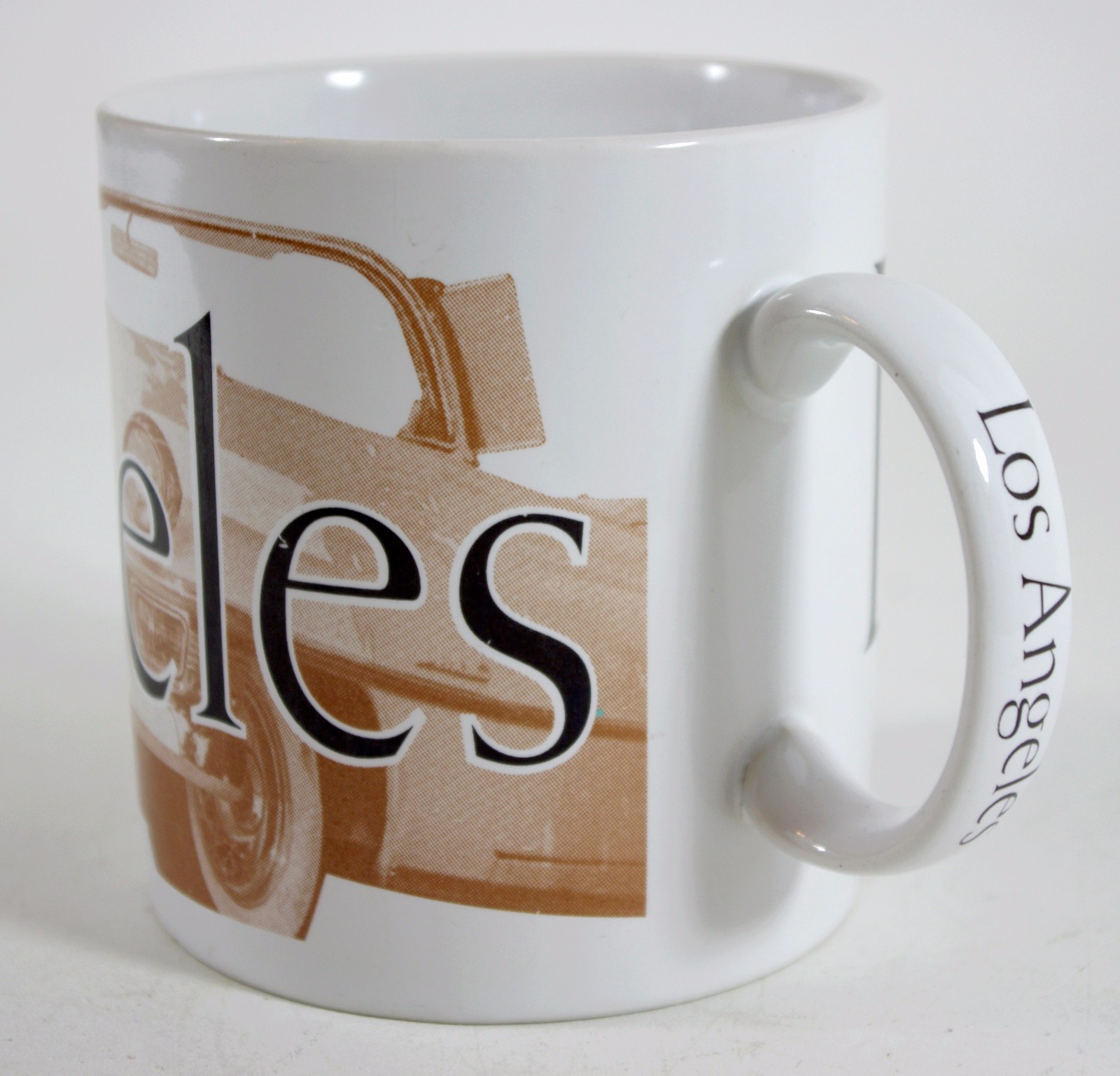 HTF Vintage 1994 1st Series Starbucks Coffee Mug HOT ROD CAR Los Angeles