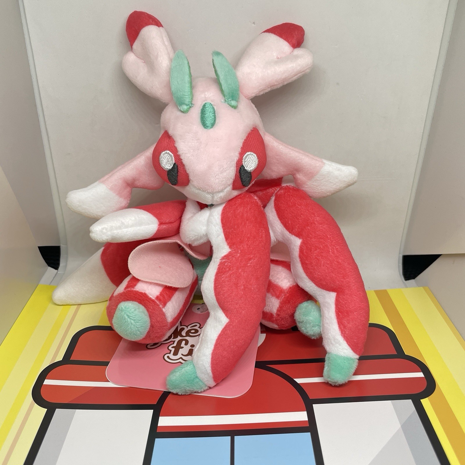 Lurantis Pokemon fit Plush Sitting Cuties Grass Alola Orchid Mantis NWT JP Lurantis Pokemon fit Plush Sitting Cuties Grass Alola Orchid Mantis NWT JP