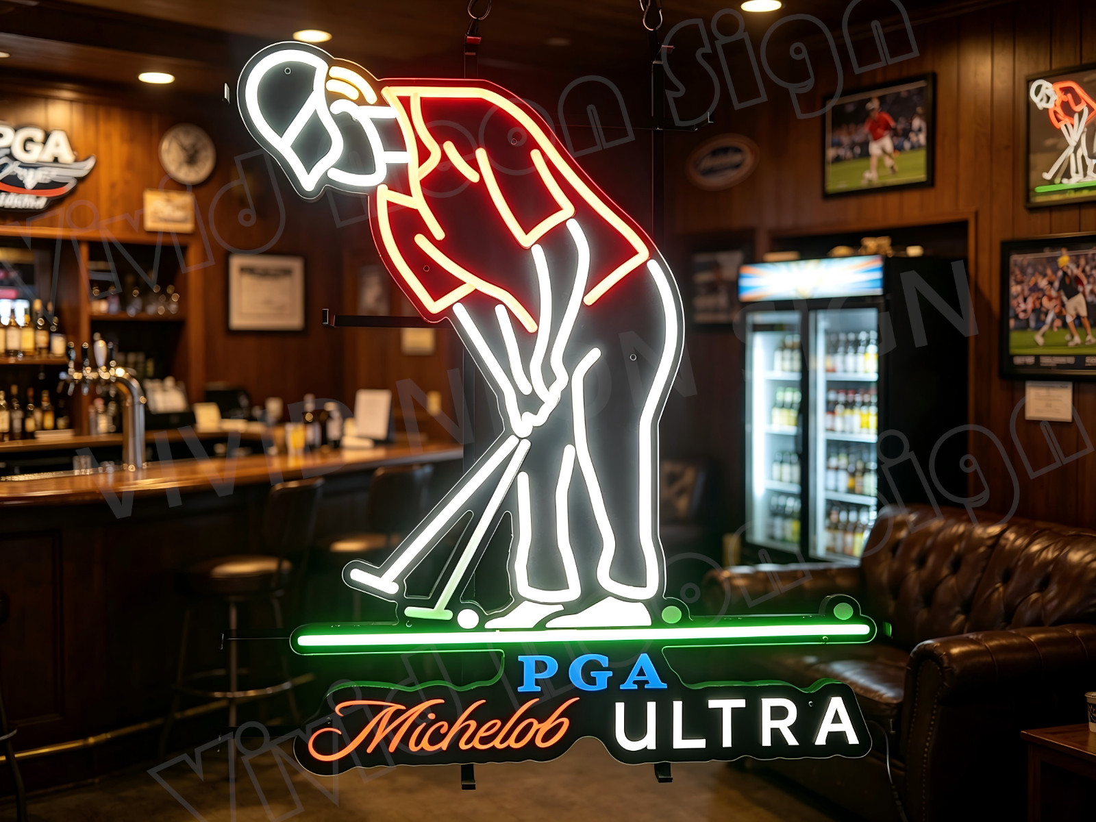 Michelob Ultra Golf Beer Neon Led Sign 24"x20" BALL MOVES Motion With Dimmer Michelob Ultra Golf Beer Neon Led Sign 24"x20" BALL MOVES Motion With Dimmer