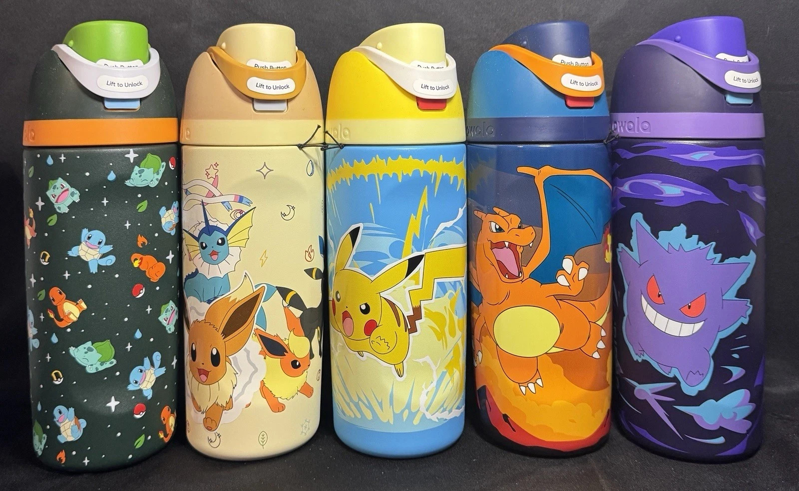 Pokemon x Owala 16 oz FreeSip Bottle Target 30th Anniversary New All 5 Complete Pokemon x Owala 16 oz FreeSip Bottle Target 30th Anniversary New All 5 Complete