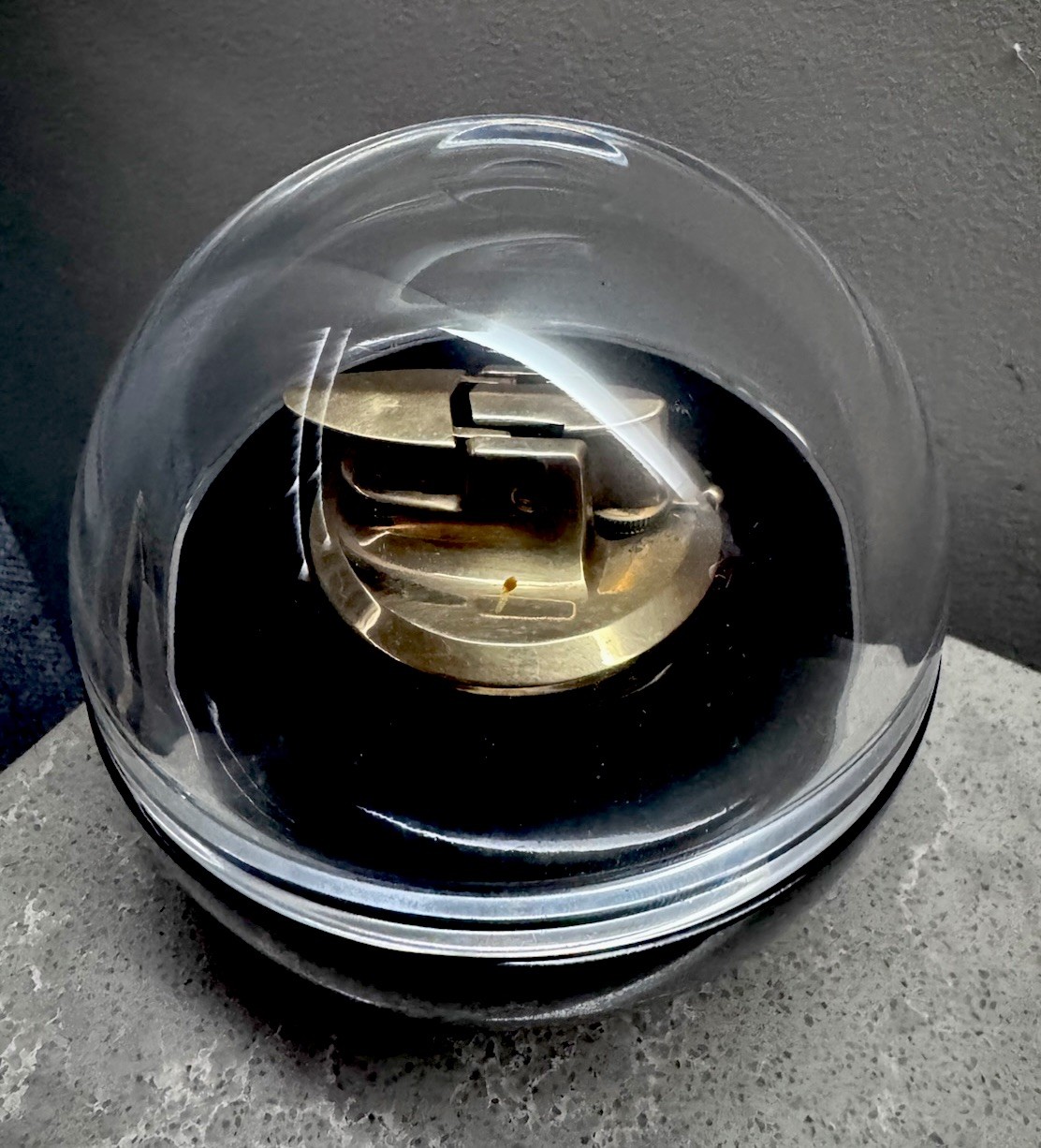 Rosenthal Studio Linie Space Age Table Lighter Black Globe Dome Mid Century Rosenthal Studio Linie Space Age Table Lighter Black Globe Dome Mid Century