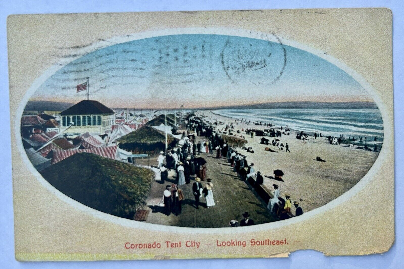Coronado Tent City. Beach. California CA. 1909. Vintage Postcard