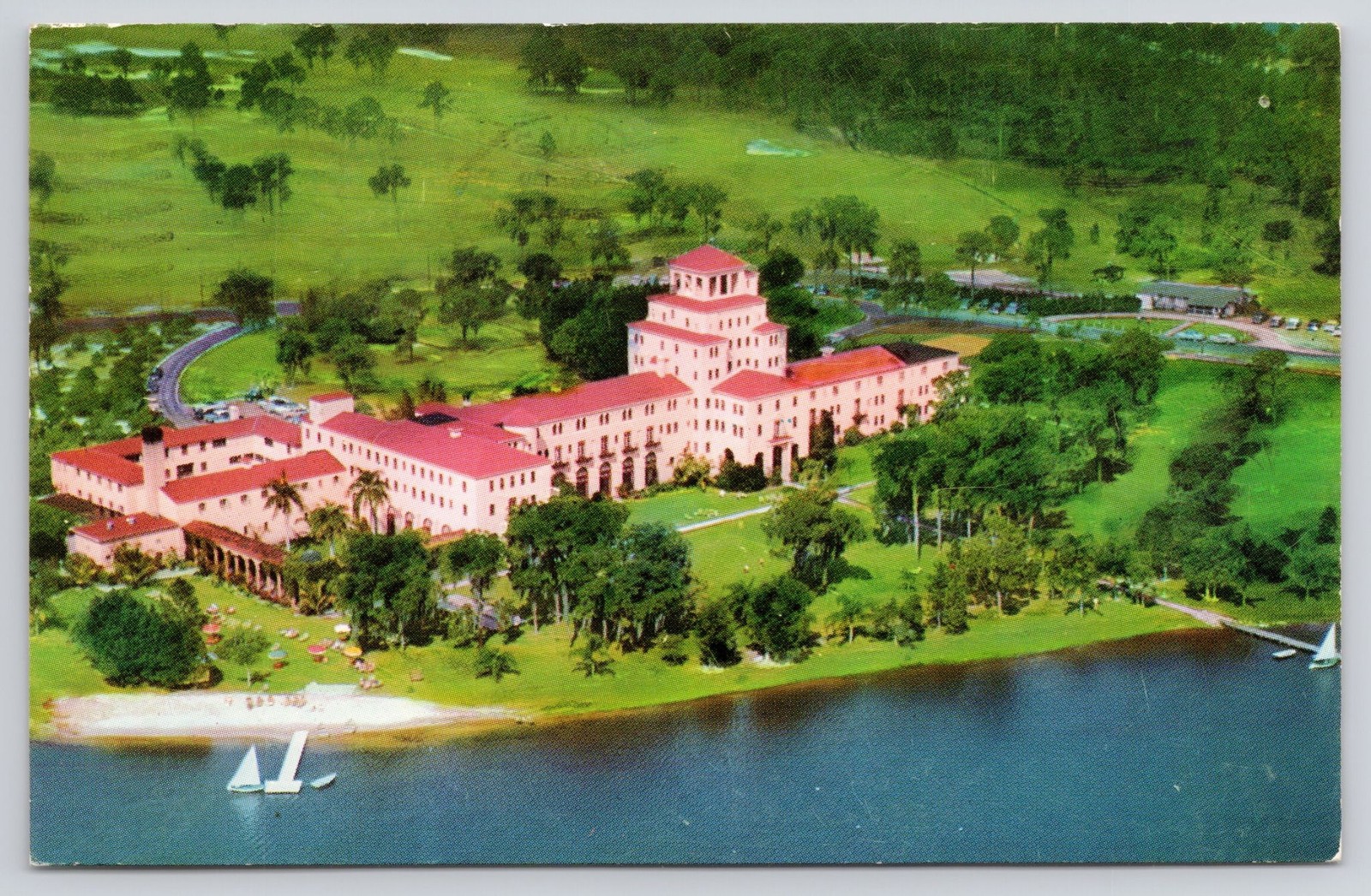 Harder Hall Sebring Florida Resort Postcard Postmarked Oct 20 1978 Handwritten