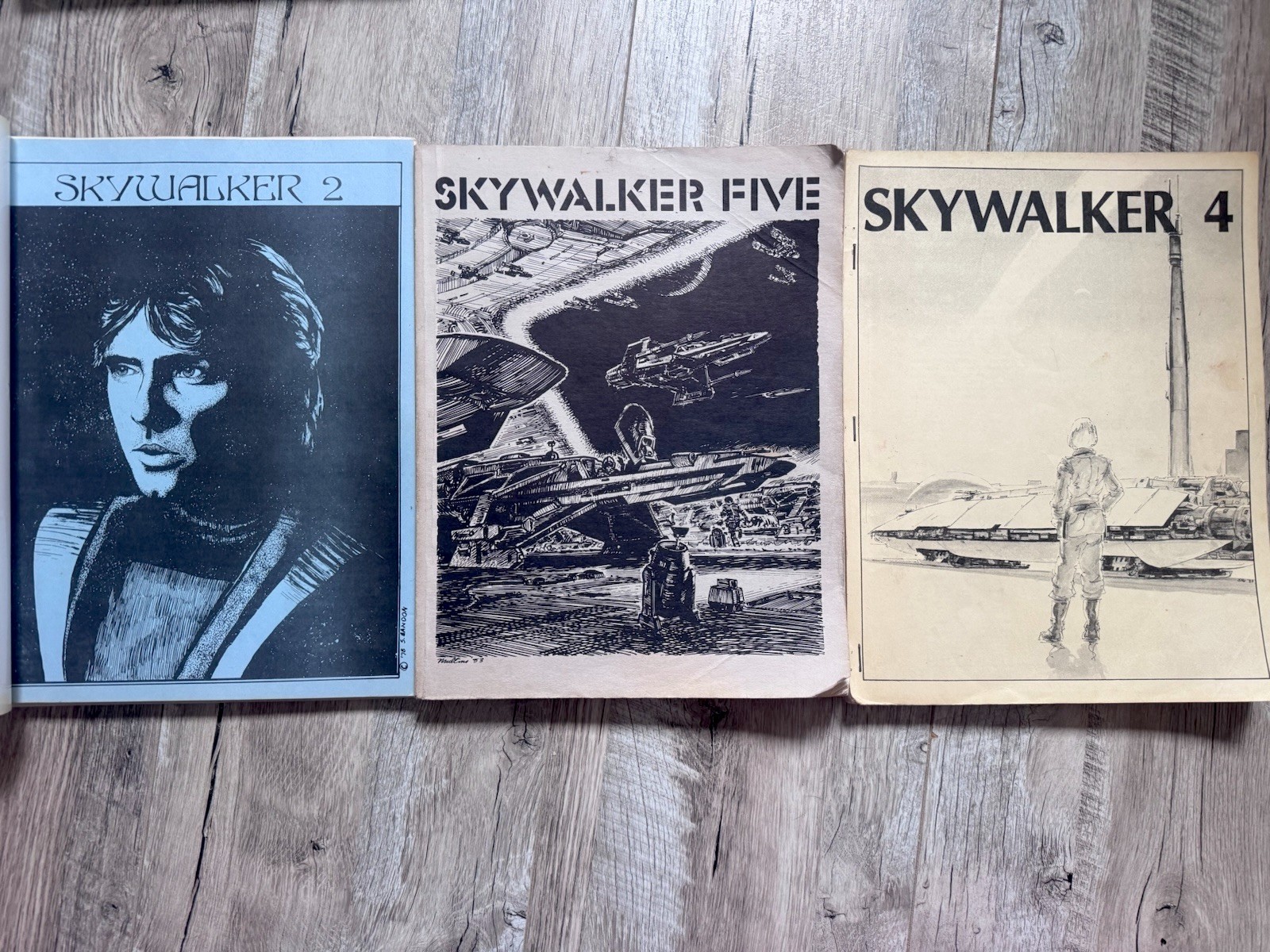 Vintage Star Wars Fanzine Art Lot Skywalker 2 4 5 1978-1983 Leigh Brackett Rare Vintage Star Wars Fanzine Art Lot Skywalker 2 4 5 1978-1983 Leigh Brackett Rare