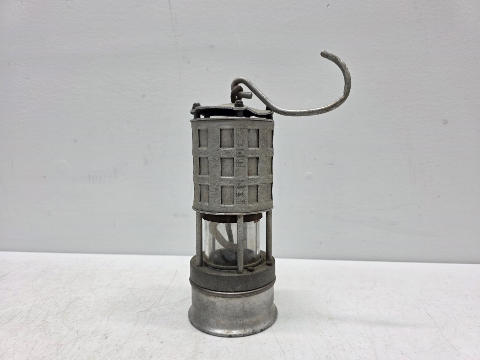 Vintage Koehler Permissible Flame Safety Lamp / Coal Miner’s Lantern