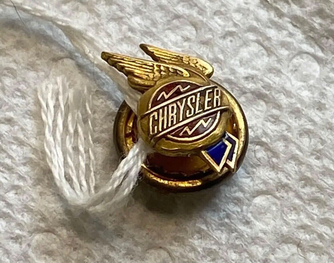 Antique chrysler vintage lapel or tie pin with wings