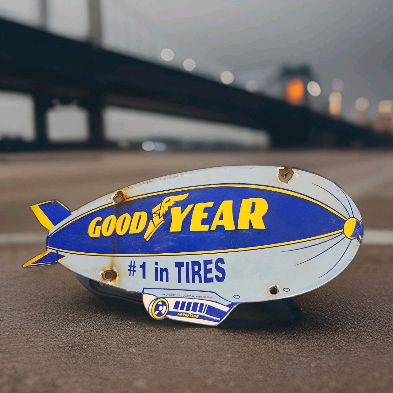 Vintage Goodyear Tires Porcelain Sign Michelin Firestone Bridgestone Gas Oil USA Vintage Goodyear Tires Porcelain Sign Michelin Firestone Bridgestone Gas Oil USA