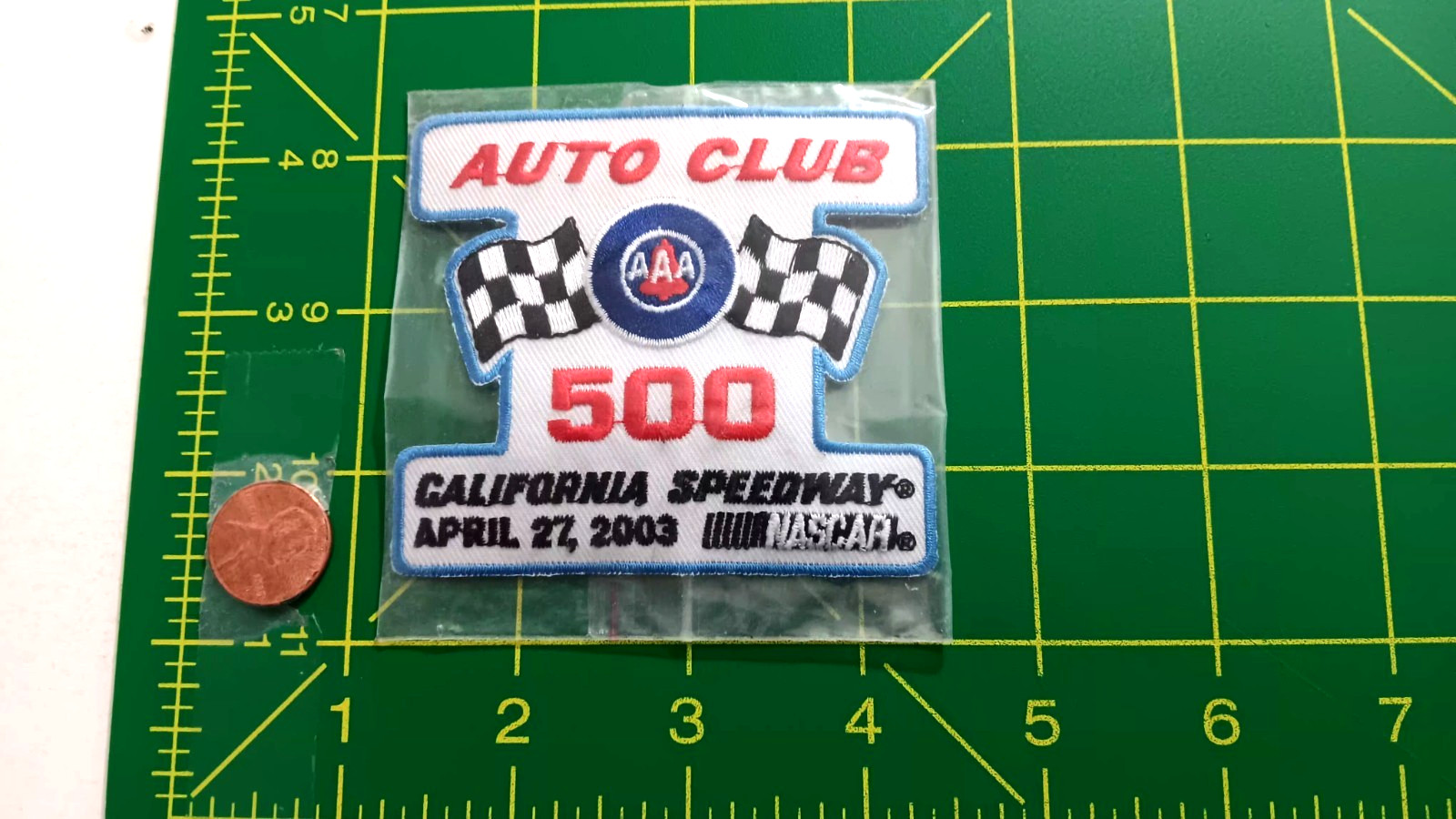 VINTAGE AUTO CLUB 500 IRON ON PATCH ORIGINAL OLD STOCK VINTAGE AUTO CLUB 500 IRON ON PATCH ORIGINAL OLD STOCK