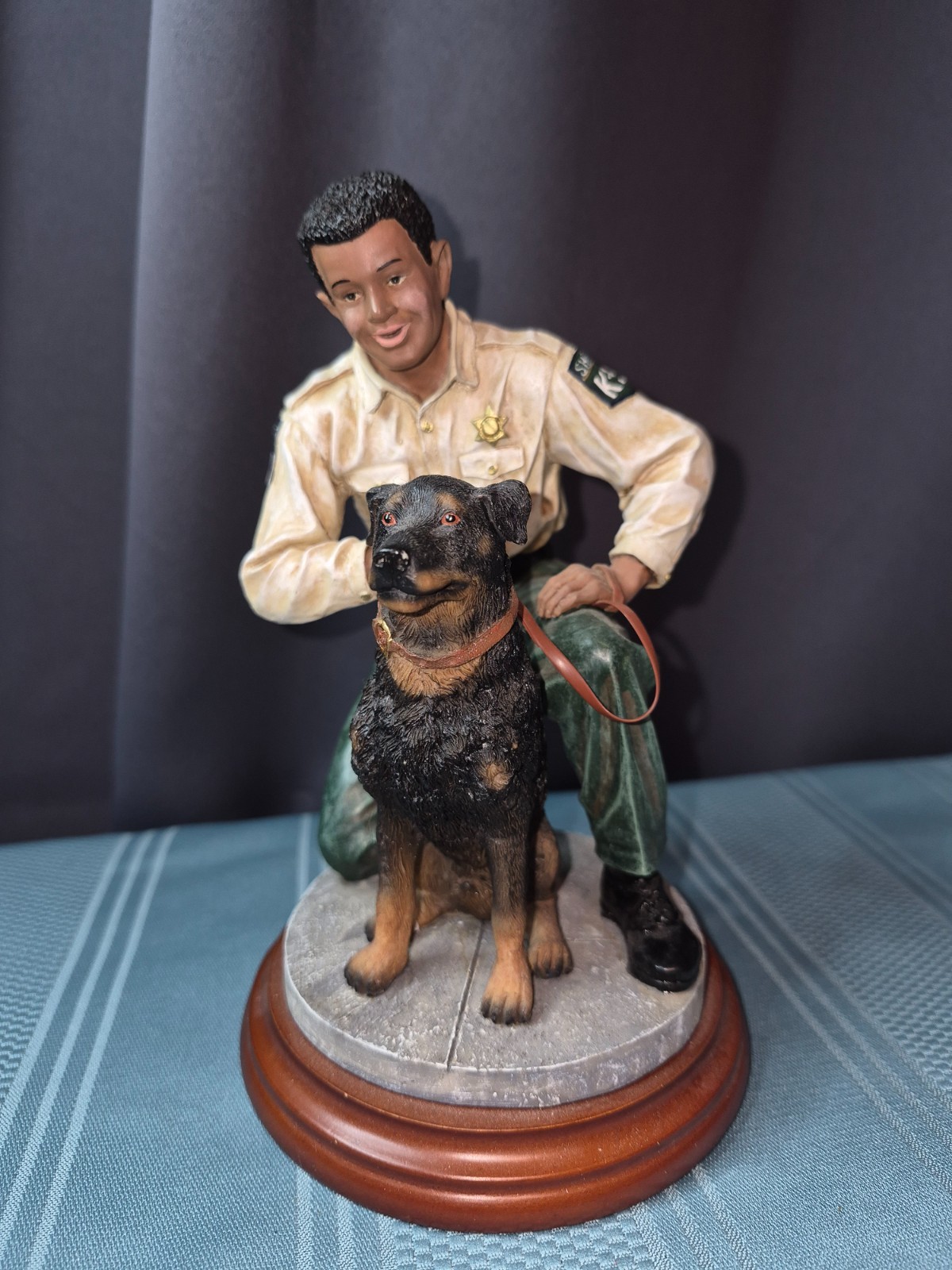 1999 Vanmark Loyal Partner K-9 Sheriff Figurine Limited Edition COA