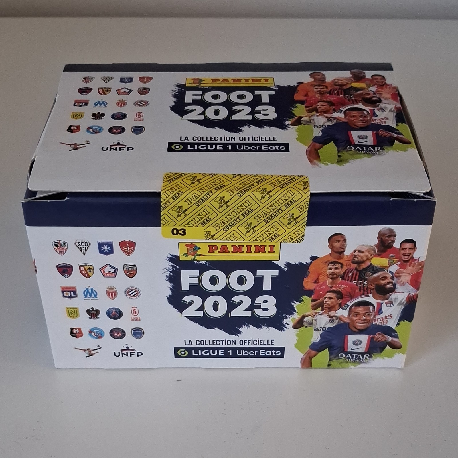 Panini Foot 2023 Ligue 1 Sealed Box 100 Pouches Rookie Stickers Messi Neon Panini Foot 2023 Ligue 1 Sealed Box 100 Pouches Rookie Stickers Messi Neon