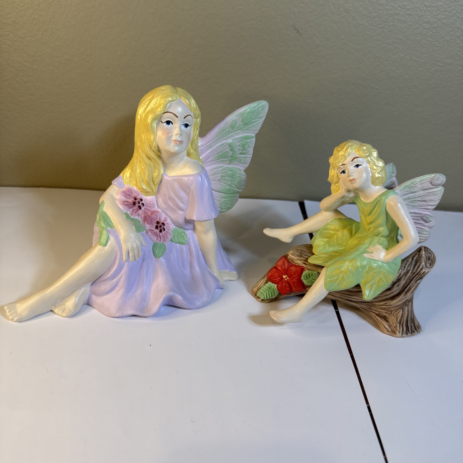 Unique Hand Painted Vintage Fairies Unique Hand Painted Vintage Fairies