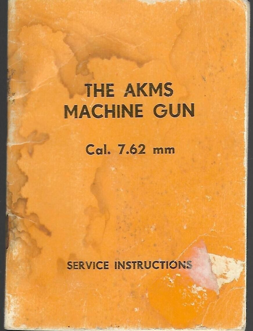 AKMS Machine Gun Instructions Booklet