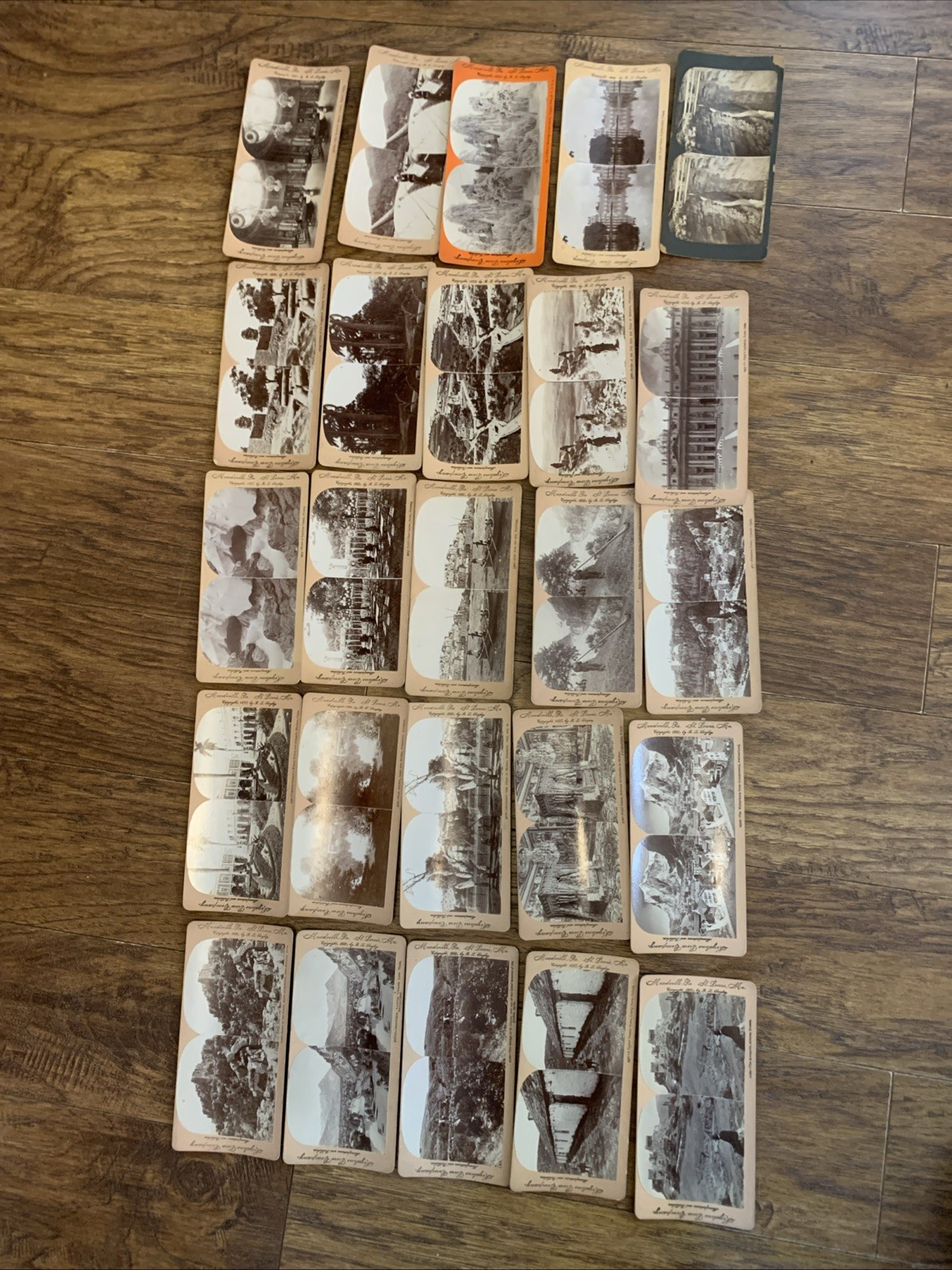 St. Louis LOT of 25 Antique Stereoscope Stereoview Cards St. Louis LOT of 25 Antique Stereoscope Stereoview Cards