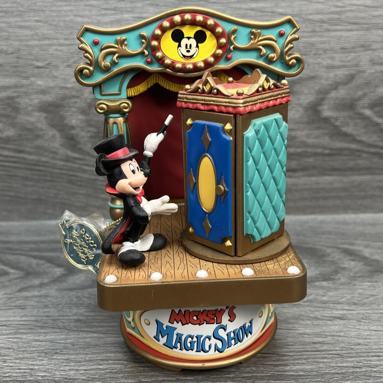 Enesco Disney Mickey's Magic Show Music Box Sorcerer's Apprentice Works No Box