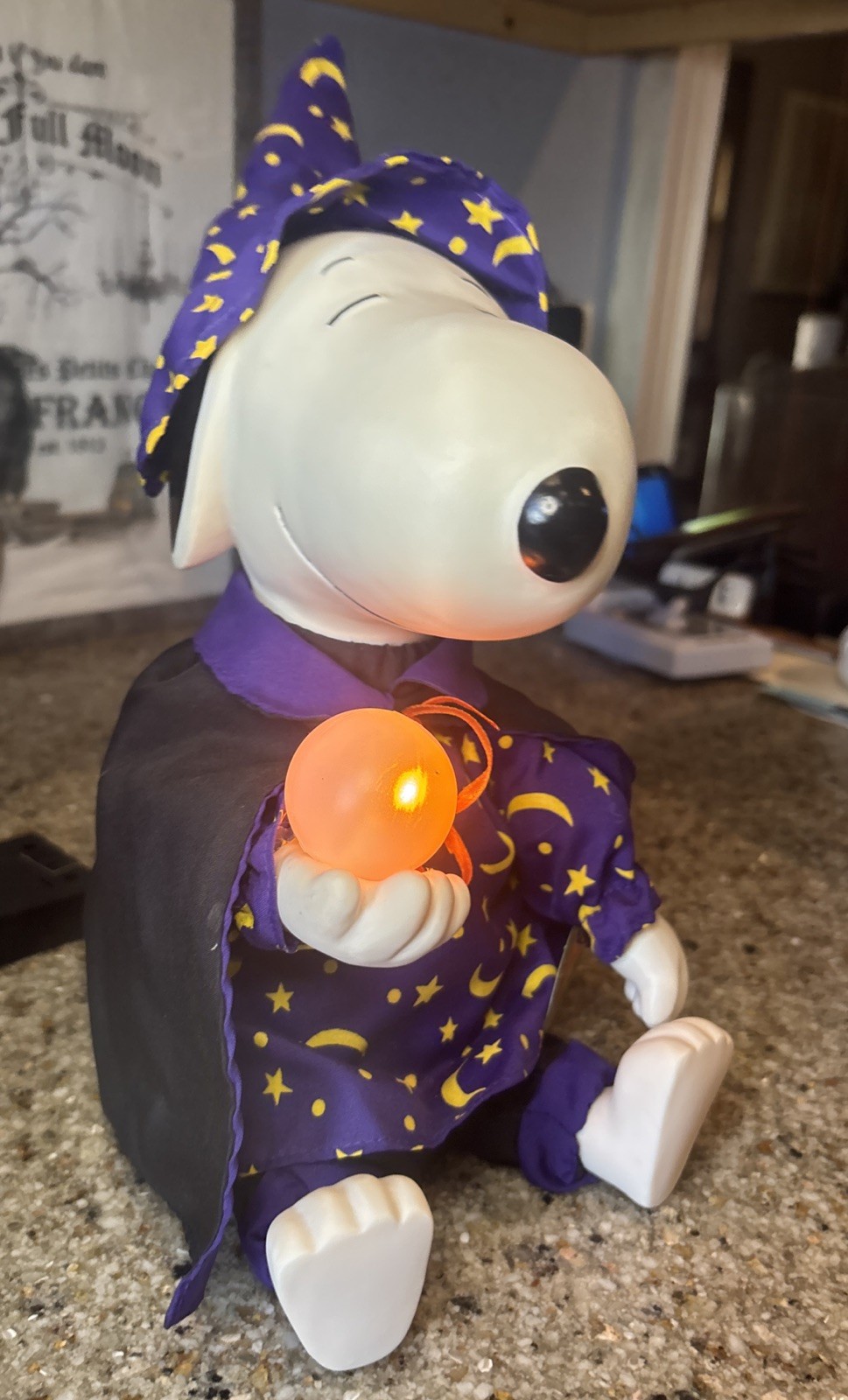 Halloween Snoopy Wizard Vintage 1997 Gemmy Animated Music Lights Works Halloween Snoopy Wizard Vintage 1997 Gemmy Animated Music Lights Works