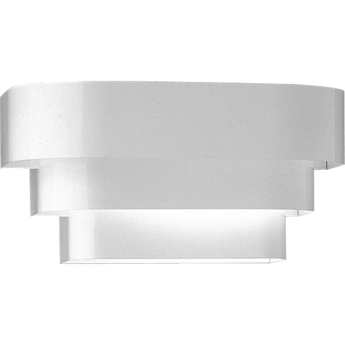 Progress Lighting Louvered Wall Sconce, Indoor, P7103-30, White Progress Lighting Louvered Wall Sconce, Indoor, P7103-30, White
