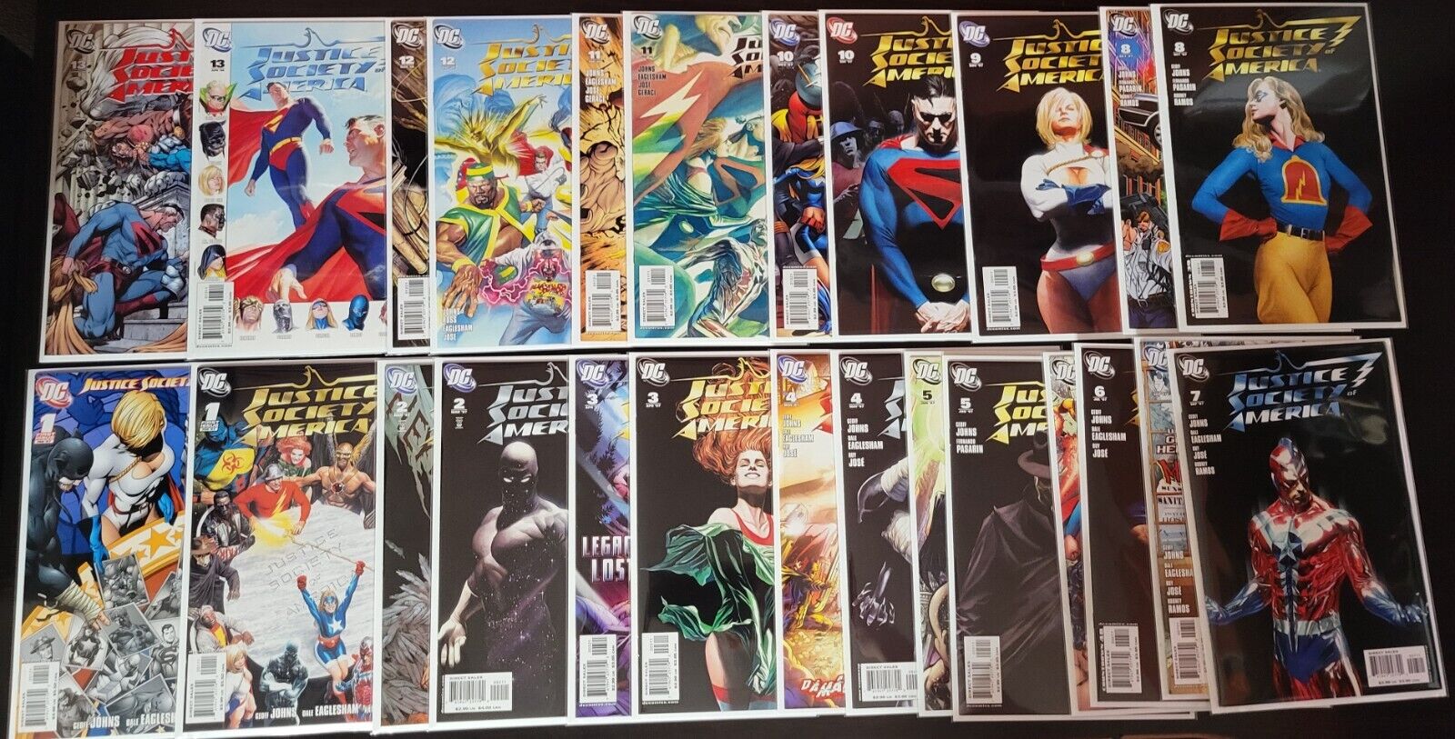 Justice Society of America #1 -#13 Alex Ross Covers + Some Variants Lot of 25 DC