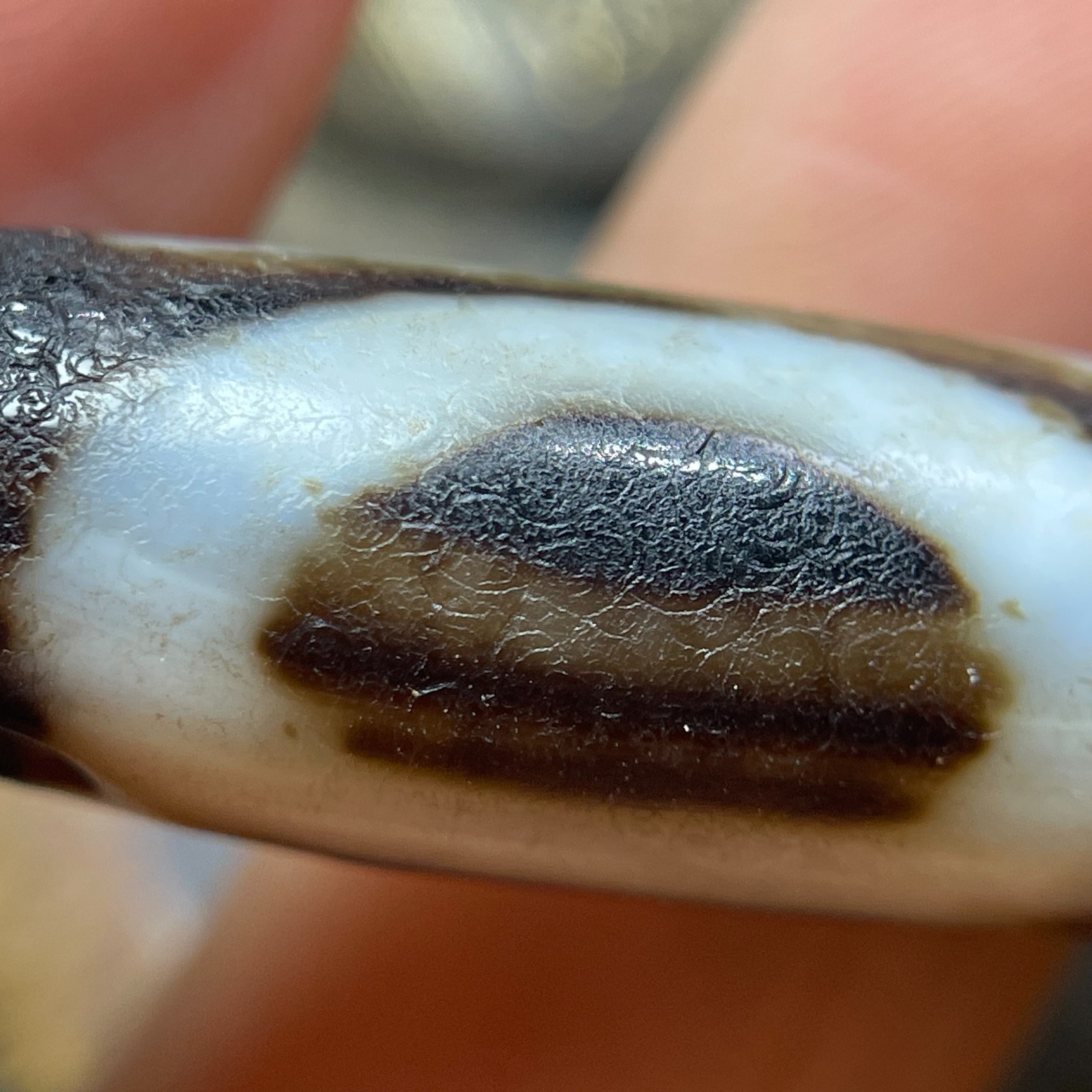 Ancient Tibetan Old Agate Dzi Bead Heaven&Earth Totem Amulet Pendant 36mm #4715 Ancient Tibetan Old Agate Dzi Bead Heaven&Earth Totem Amulet Pendant 36mm #4715