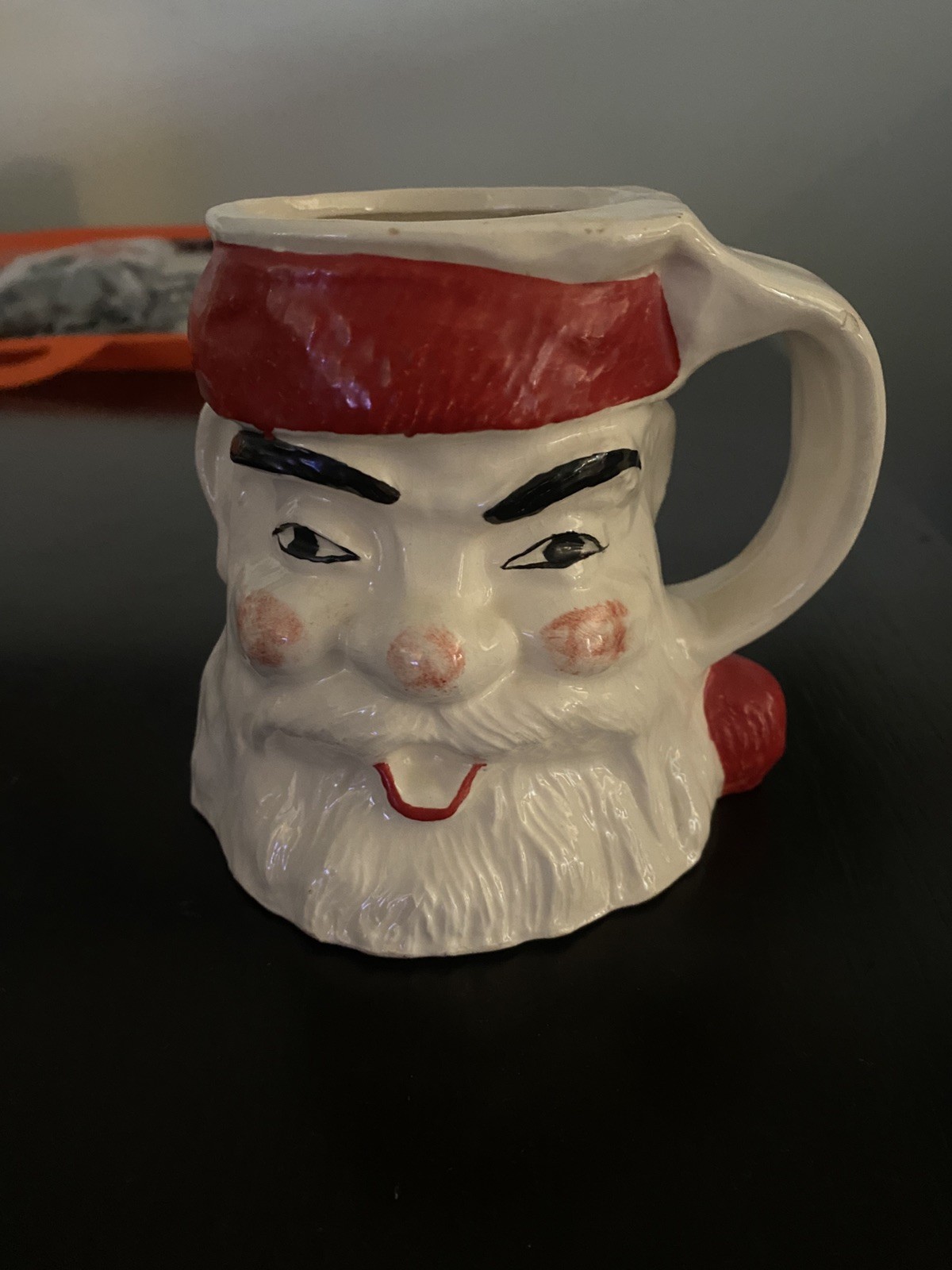Vintage 1949 Har-Bell Santa Mug Cup Har-Bell Christmas ceramic 