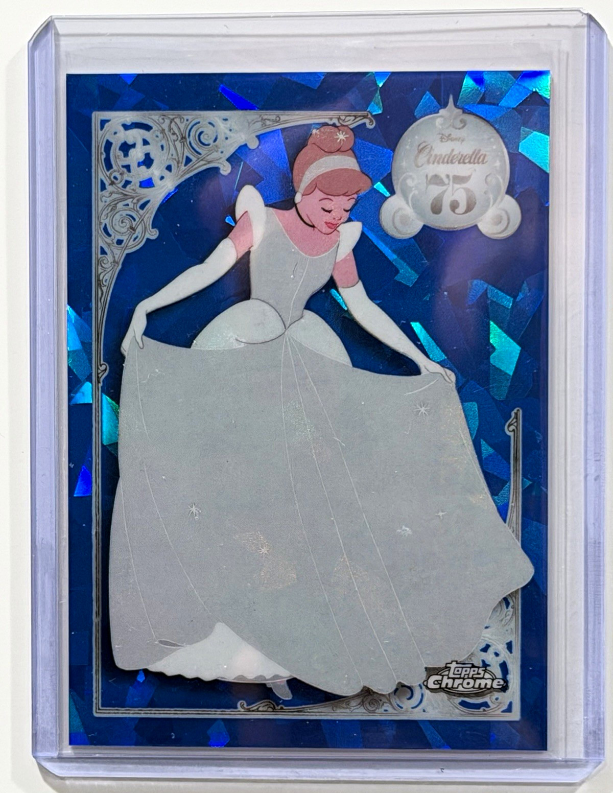 Topps 2025 Topps Chrome Disney Cinderella 75 Cinderella Blue Parallel CD-1