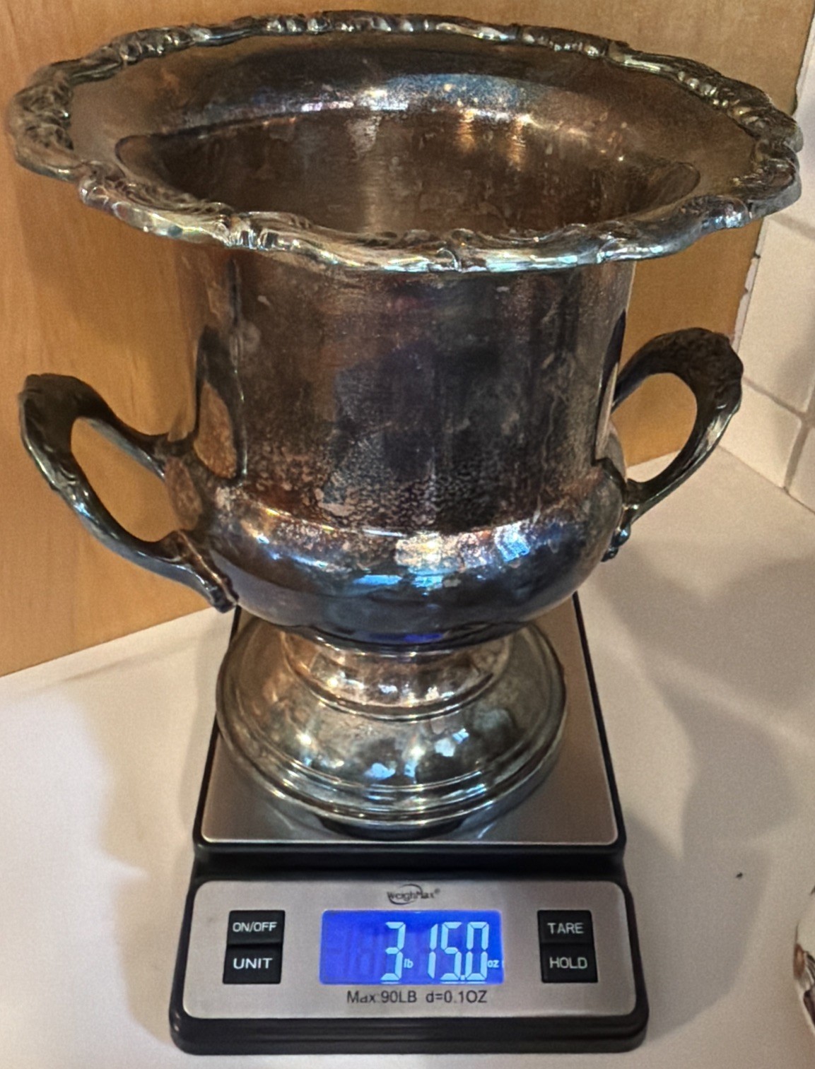 Vintage Gorham Silver Plated Champagne Bucket Wine Chiller with Handles Ornate Vintage Gorham Silver Plated Champagne Bucket Wine Chiller with Handles Ornate