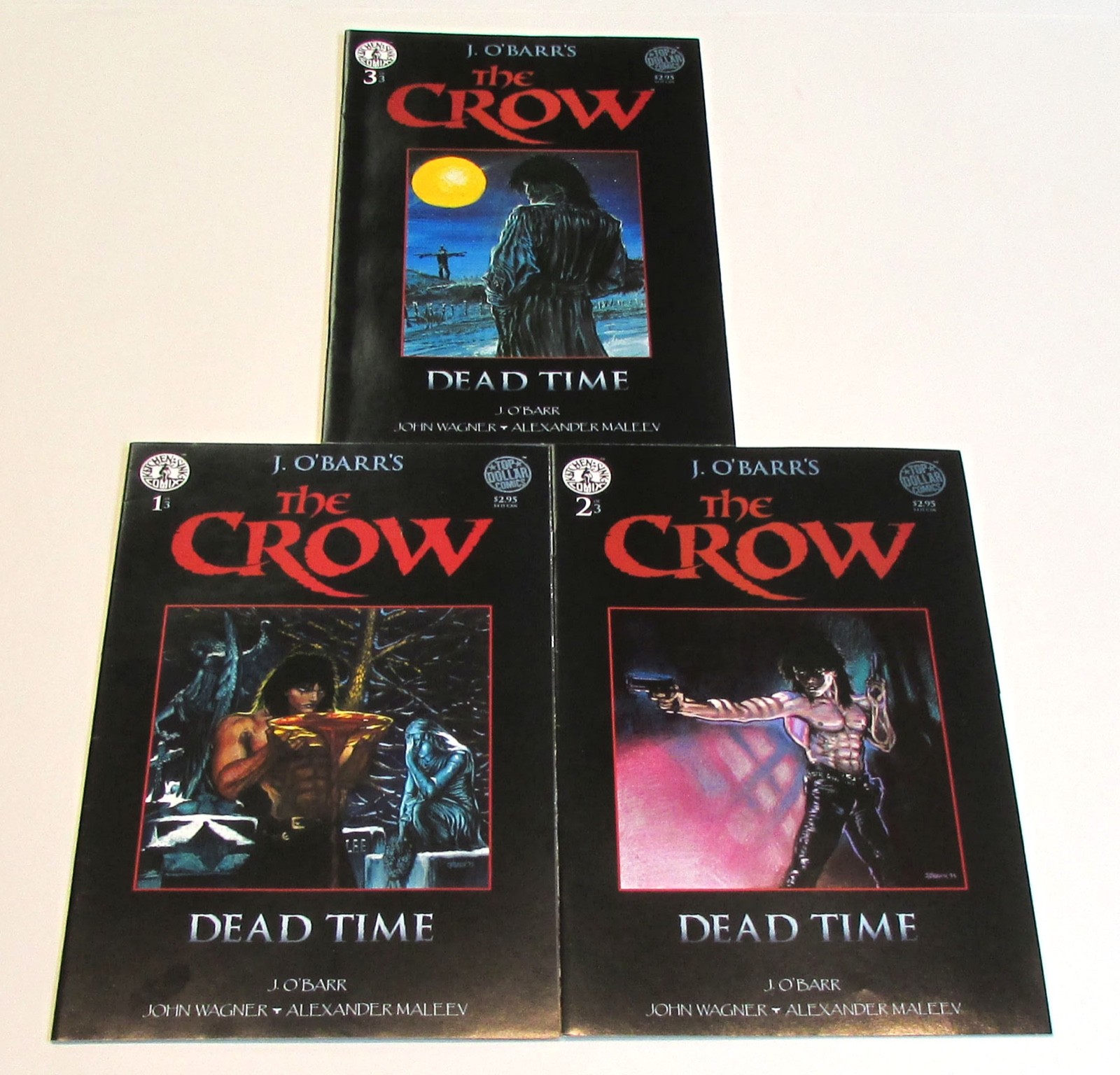 Crow Dead Time #1-3 Set F, Kitchen Sink Comics 1996