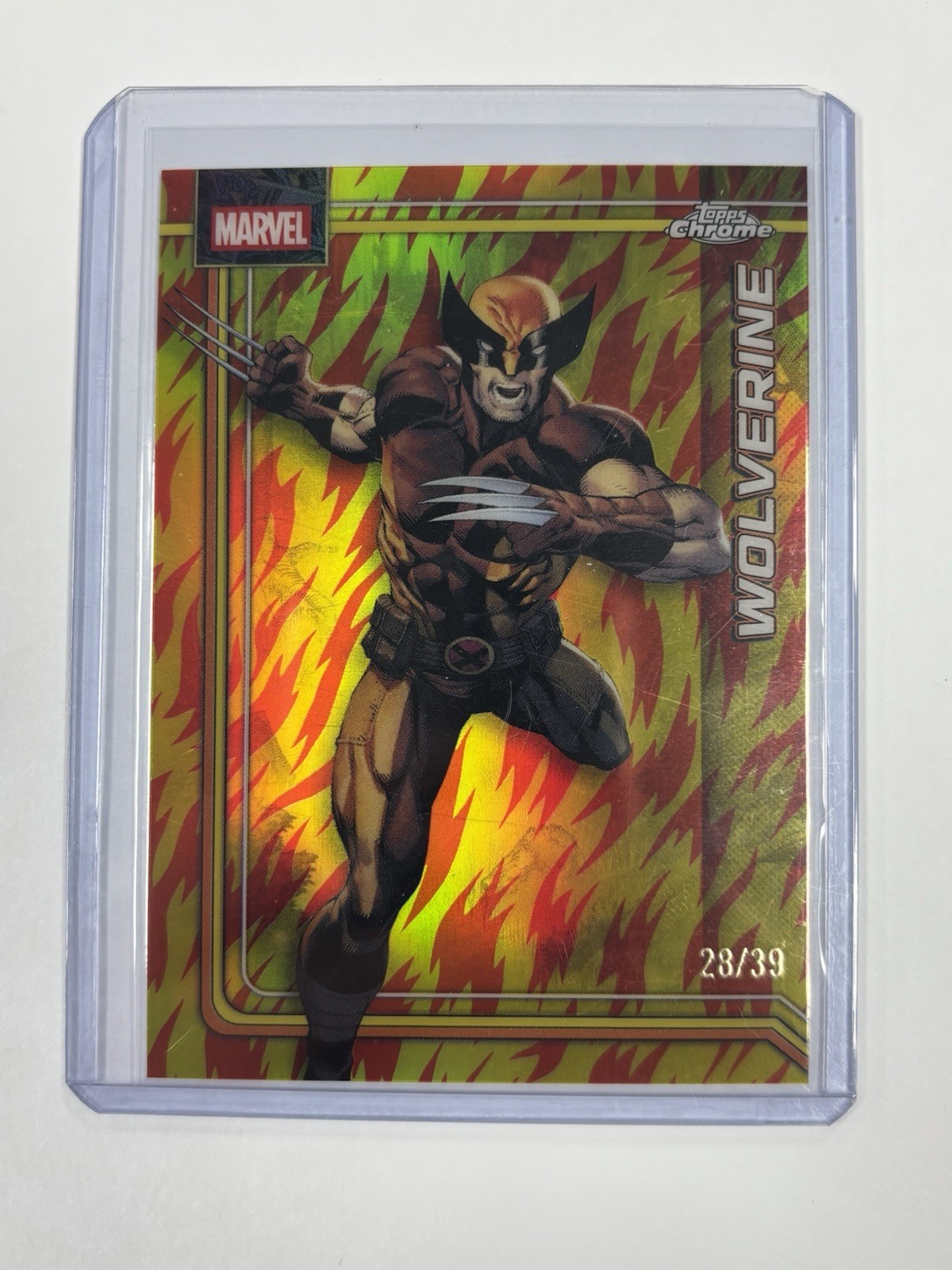 2026 Topps Chrome Marvel Wolverine Human Torch Refractor /39 