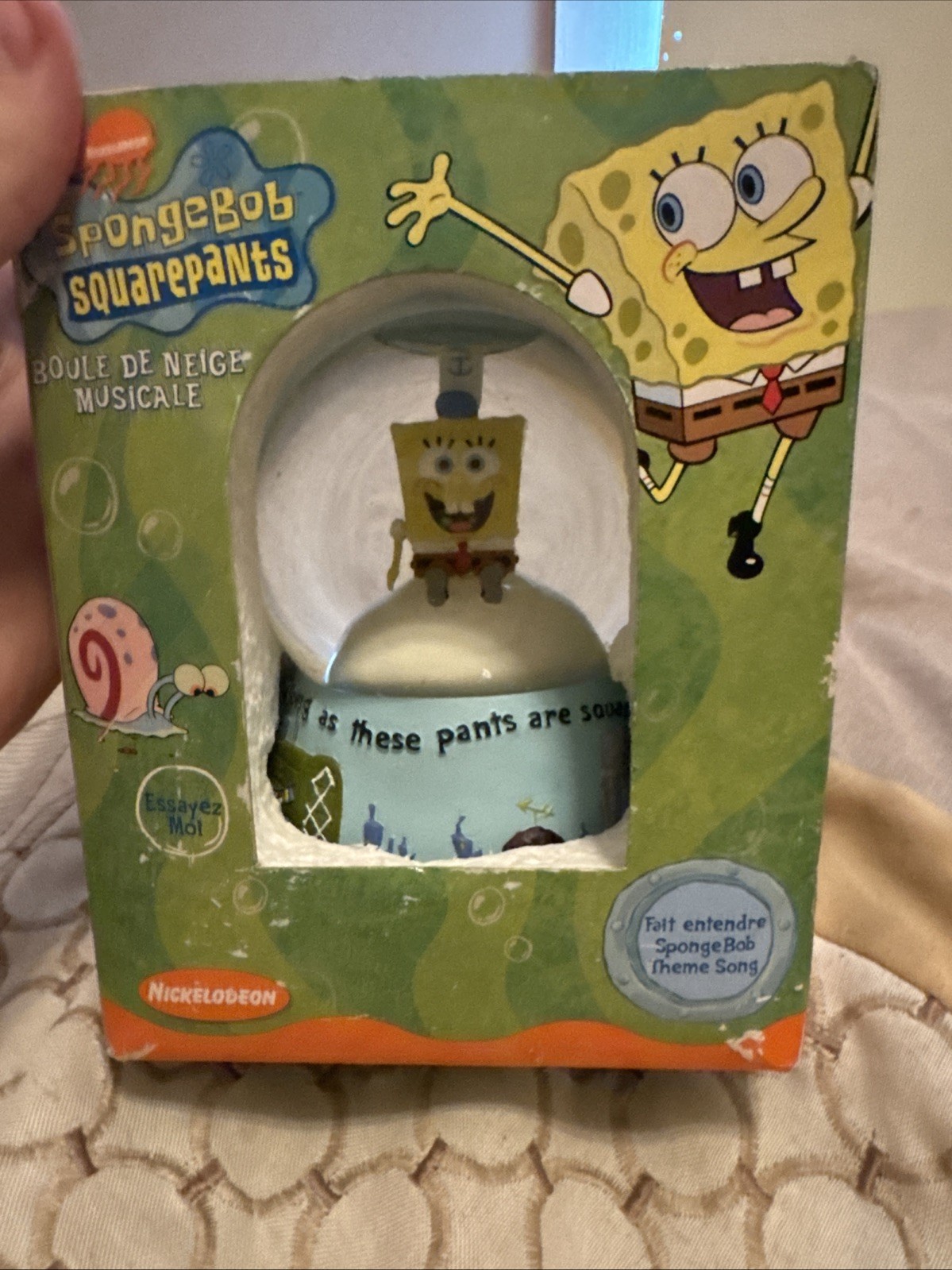 Enesco SpongeBob SquarePants Musical Waterball Snowglobe 2003 Open Box Enesco SpongeBob SquarePants Musical Waterball Snowglobe 2003 Open Box