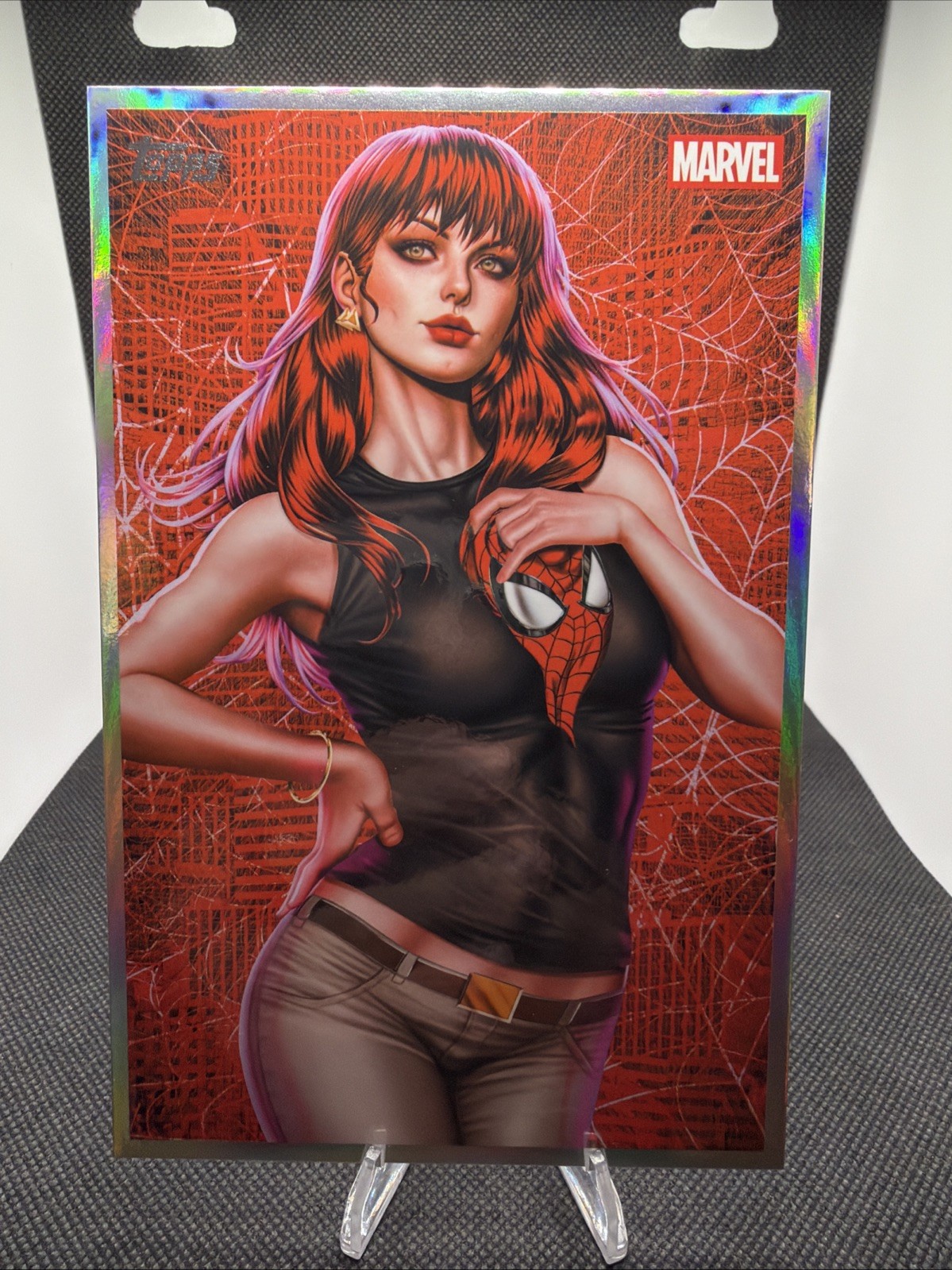 2026 Topps Marvel Vault Oversized Box Topper Mary Jane Art By Ariel Diaz