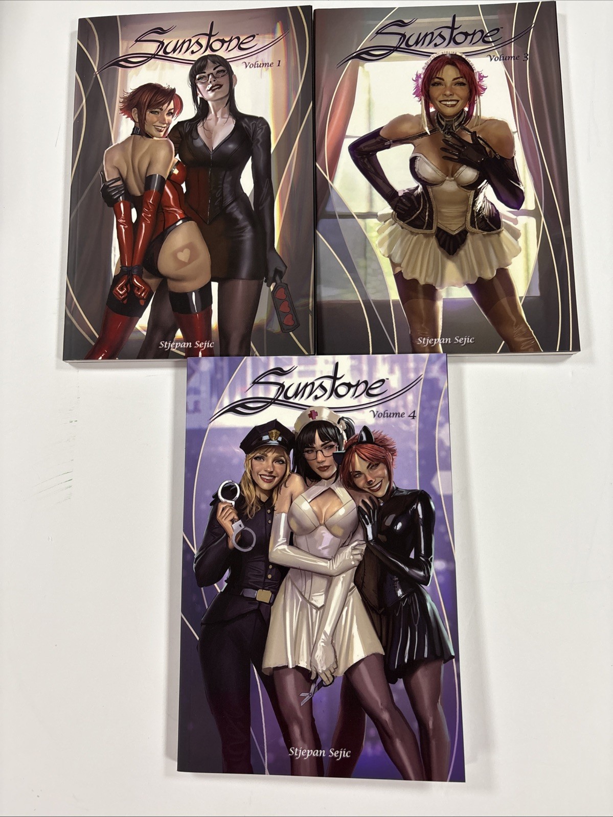 NEW Lot of 3 Sunstone Vol 1, 3, 4 - TPB Stjepan Sejic - Image Comics - M Mature NEW Lot of 3 Sunstone Vol 1, 3, 4 - TPB Stjepan Sejic - Image Comics - M Mature