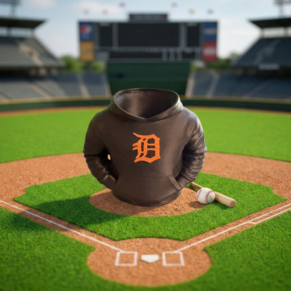 Detroit Tigers Baseball Sweatshirt Pen Holder