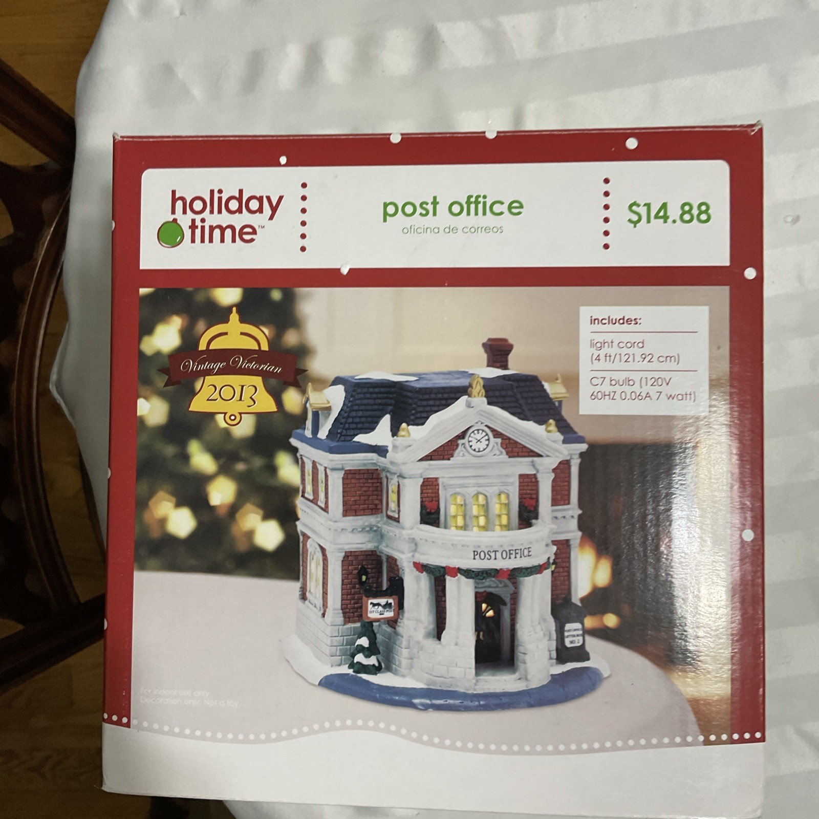 Holiday Time Post Office Illuminated Christmas Village Building 2013 Holiday Time Post Office Illuminated Christmas Village Building 2013