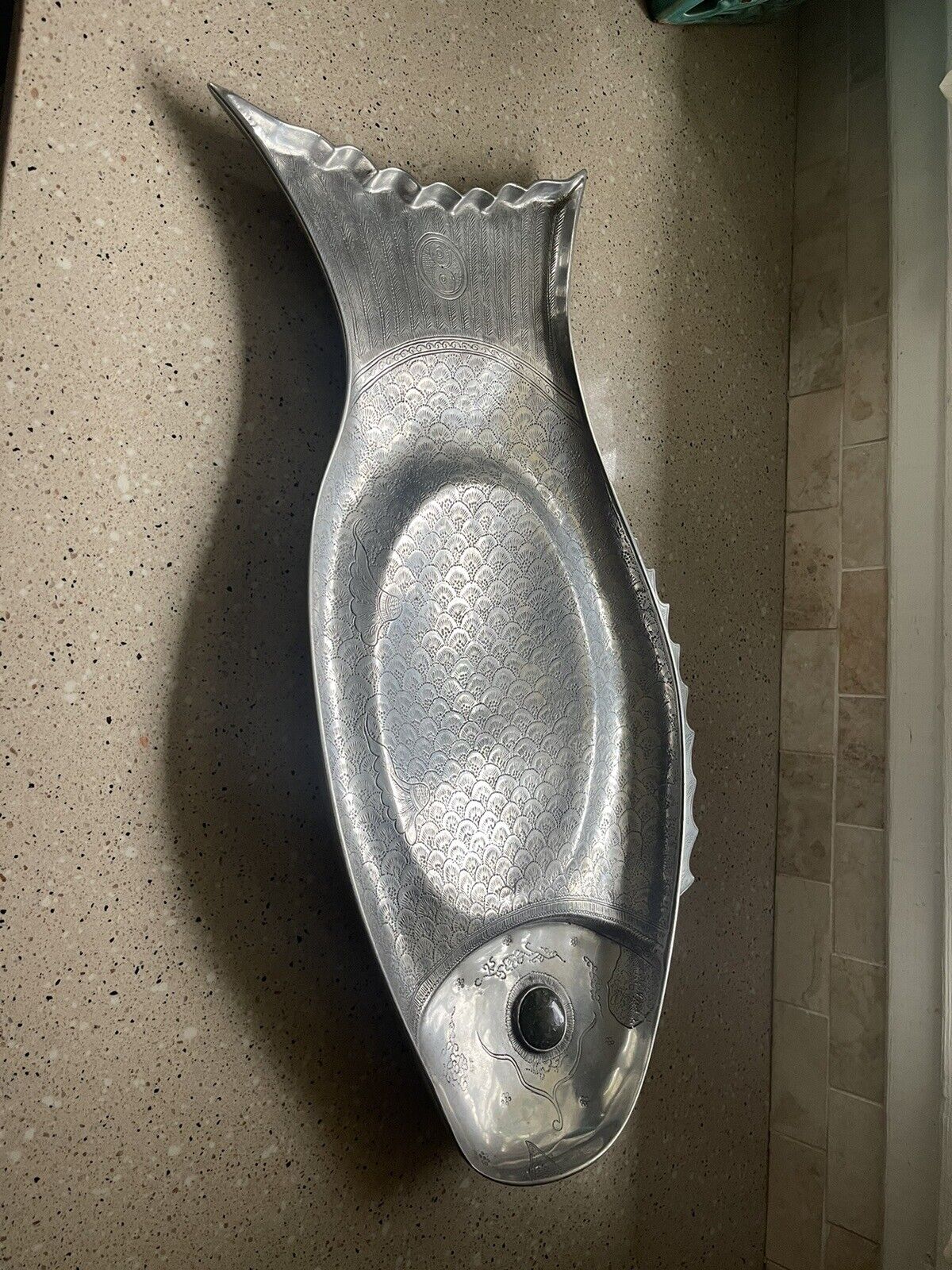 Vintage Arthur Court 1975 Stainless Steel Fish Serving Tray