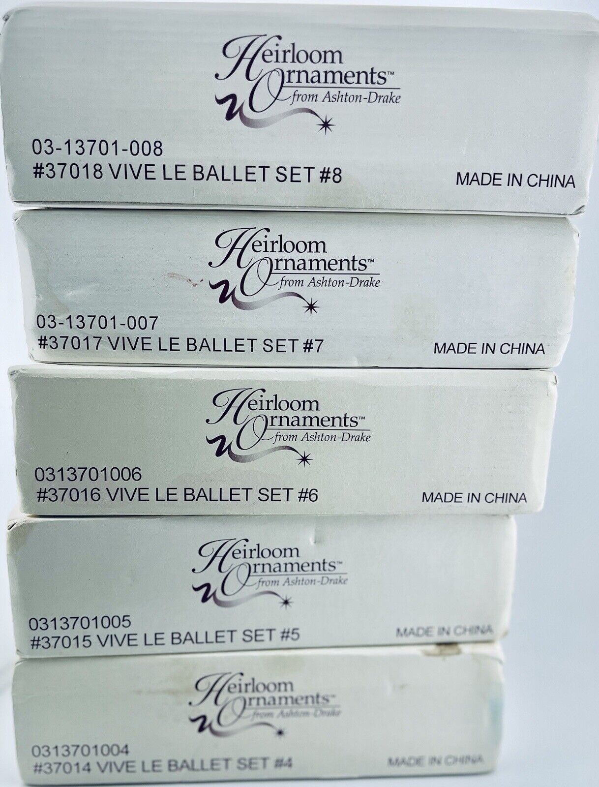 Vive Le Ballet Ballerinas Heirloom Ornaments by Ashton Drake Sets 4-11 + 2 Free