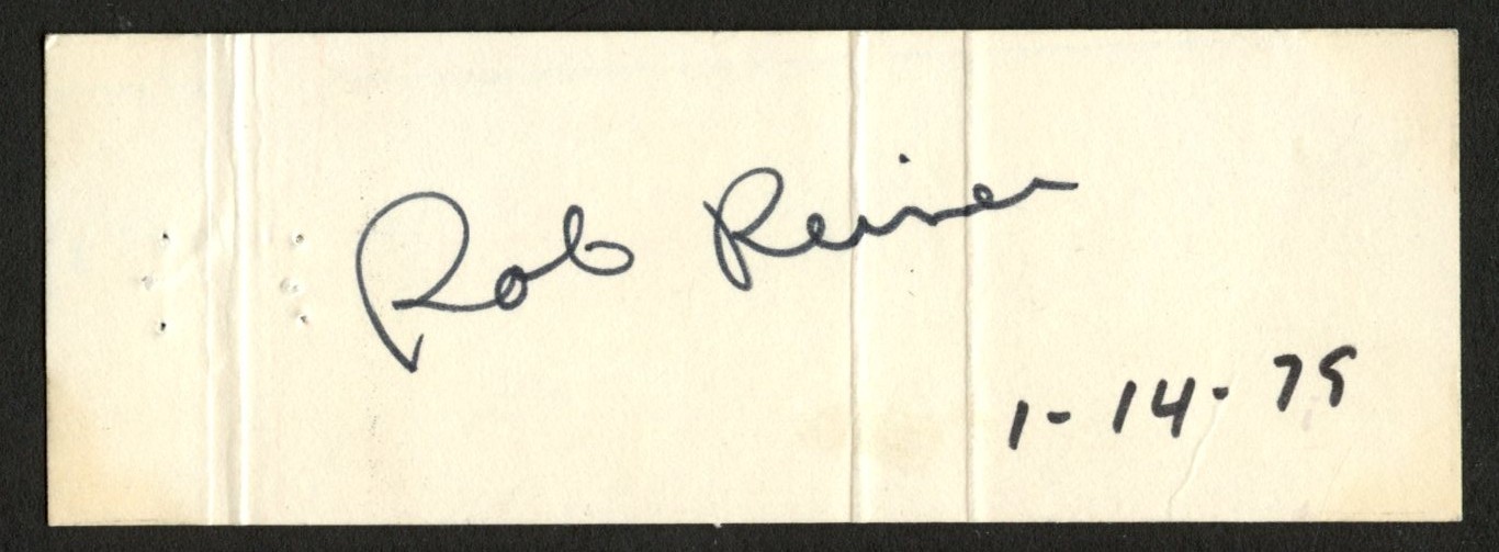 Rob Reiner d2025 signed autograph Matchbook Cover Actor Producer PSA Stickered Rob Reiner d2025 signed autograph Matchbook Cover Actor Producer PSA Stickered