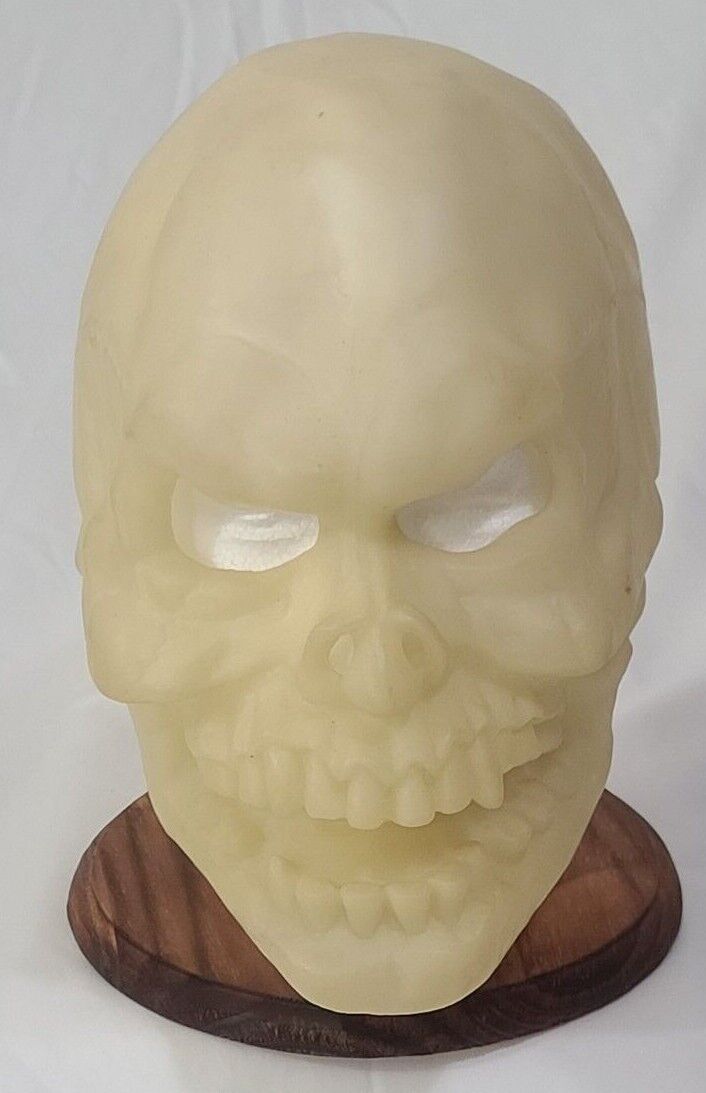 Vintage 1986 Cesar Skeleton Glow In The Dark Halloween Mask Skeletor Cosplay GID