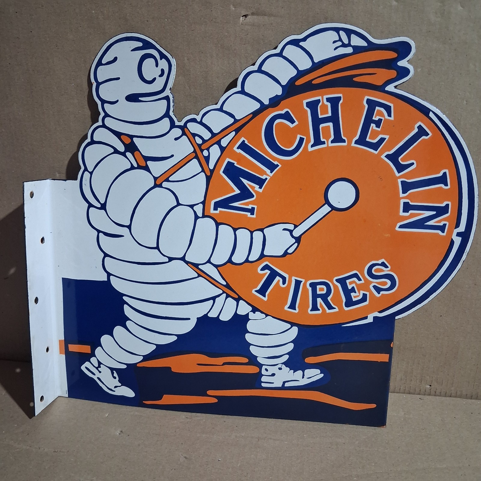 Michelin Tires Porcelain Enamel Sign 20x17 Inches 2 Sided Michelin Tires Porcelain Enamel Sign 20x17 Inches 2 Sided
