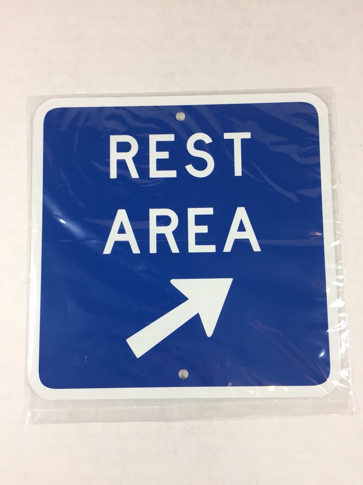 Rest Area Metal blue Road Traffic Sign 6"x6" (NEW)