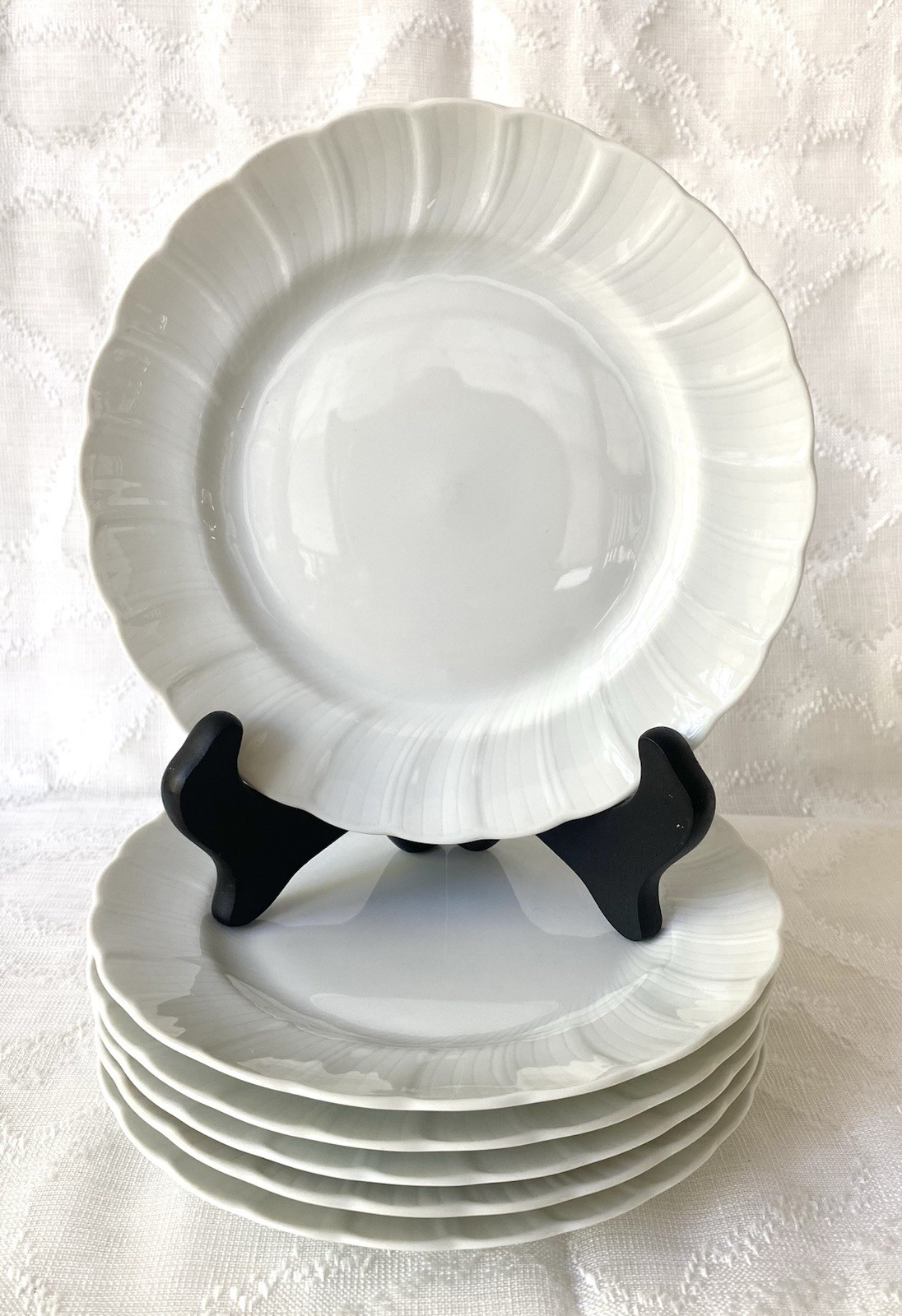 6 BERNARDAUD LIMOGES FRANCE "PALM” 6.5” Dessert Bread Plates