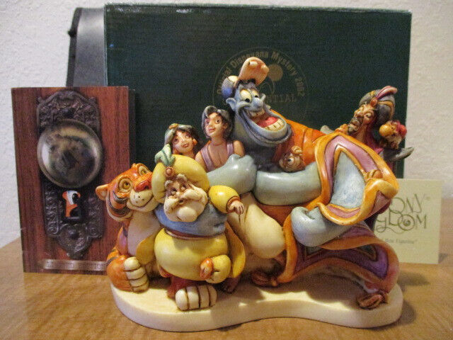 Harmony Kingdom Disney Group Hug Aladdin Characters Jasmine Genie FREE US SHIP