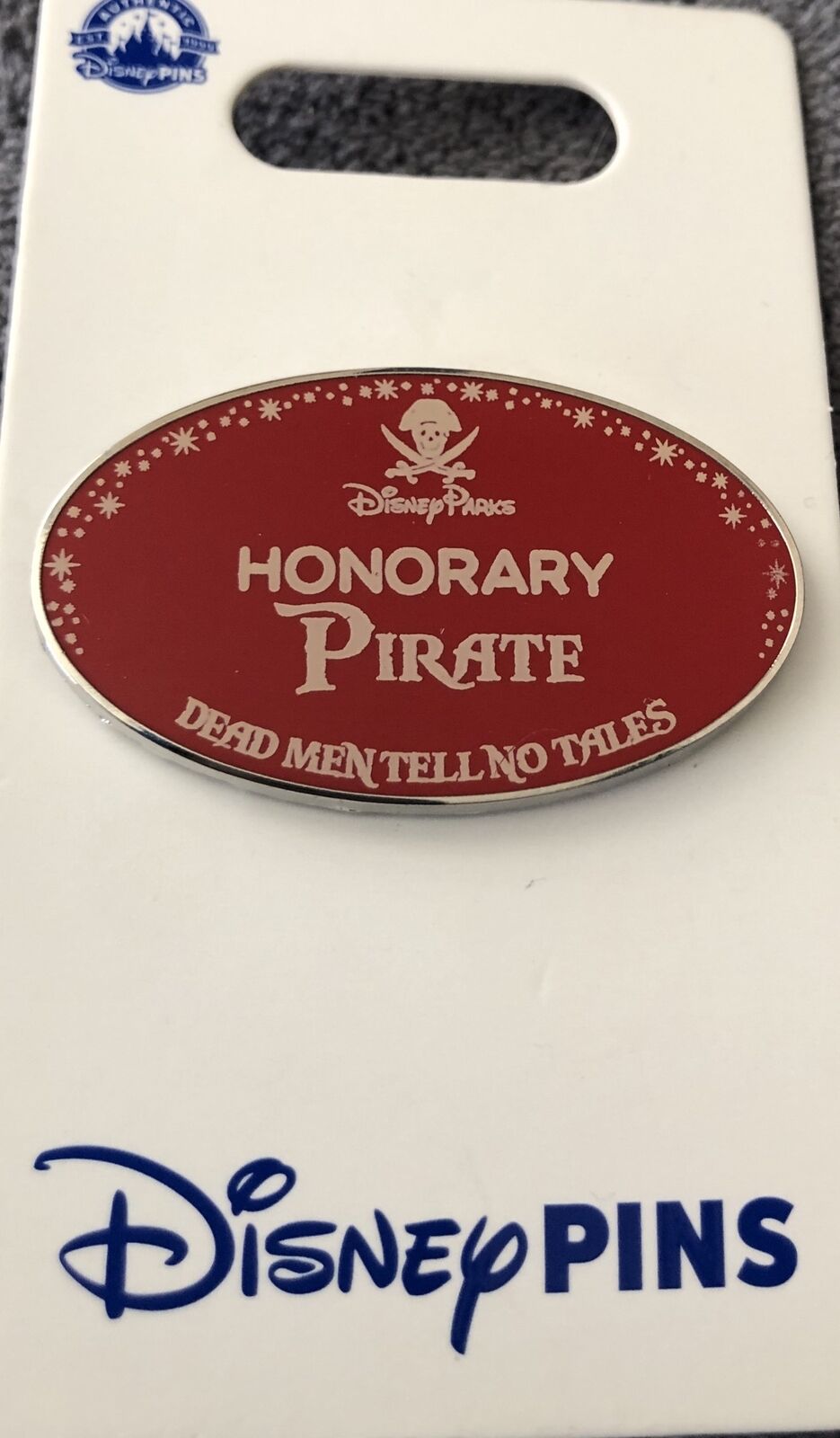 Disney Parks Pirates Of The Caribbean Honorary Pirate Pin