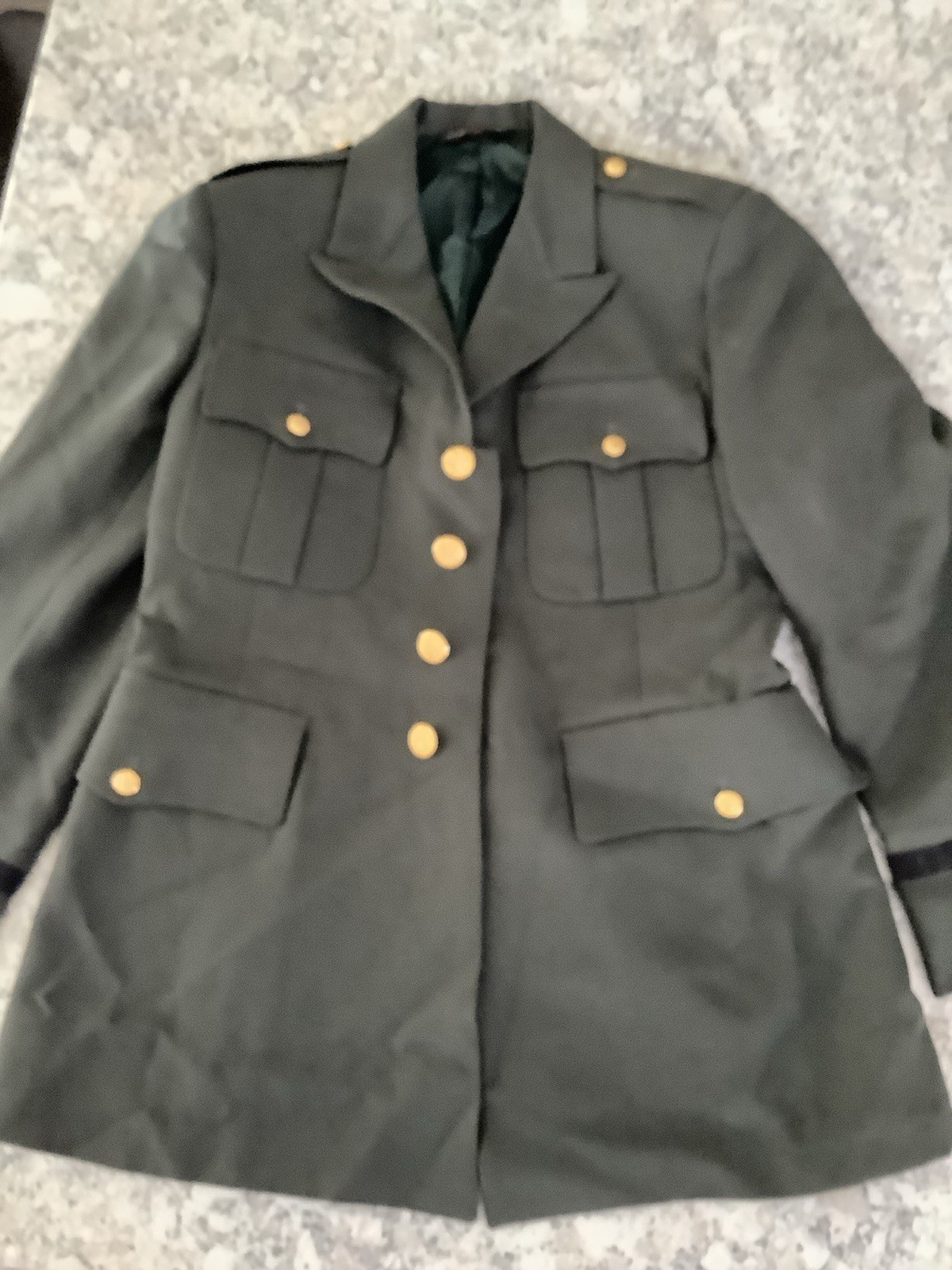 US Army Green Dress Uniform Tunic And Pants Set, Vintage Pre 1960's (?) US Army Green Dress Uniform Tunic And Pants Set, Vintage Pre 1960's (?)