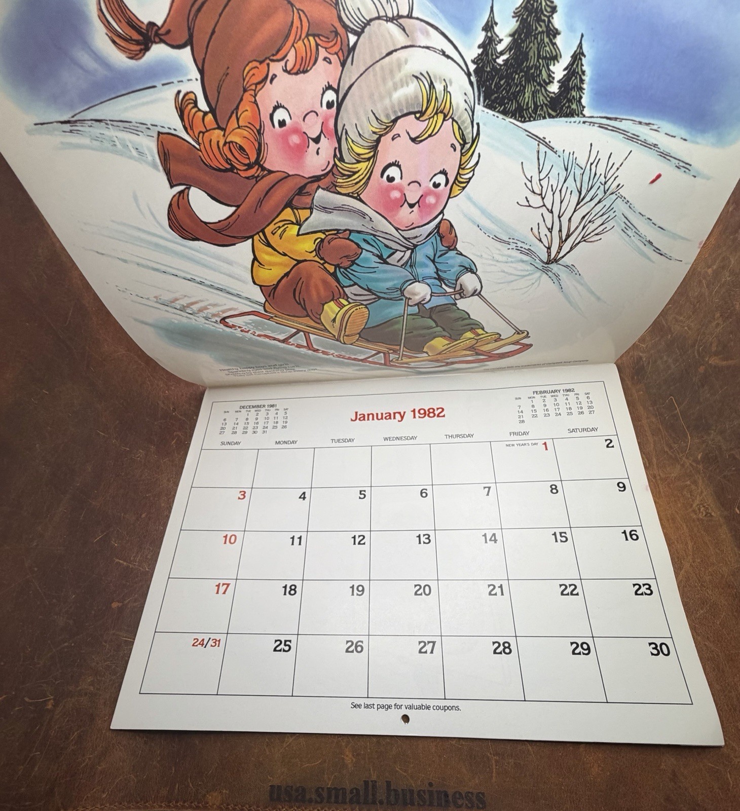 Vintage Campbell Kids Calendars 1982 1984 Sarajevo Winter Olympics Lot of 2 Vintage Campbell Kids Calendars 1982 1984 Sarajevo Winter Olympics Lot of 2