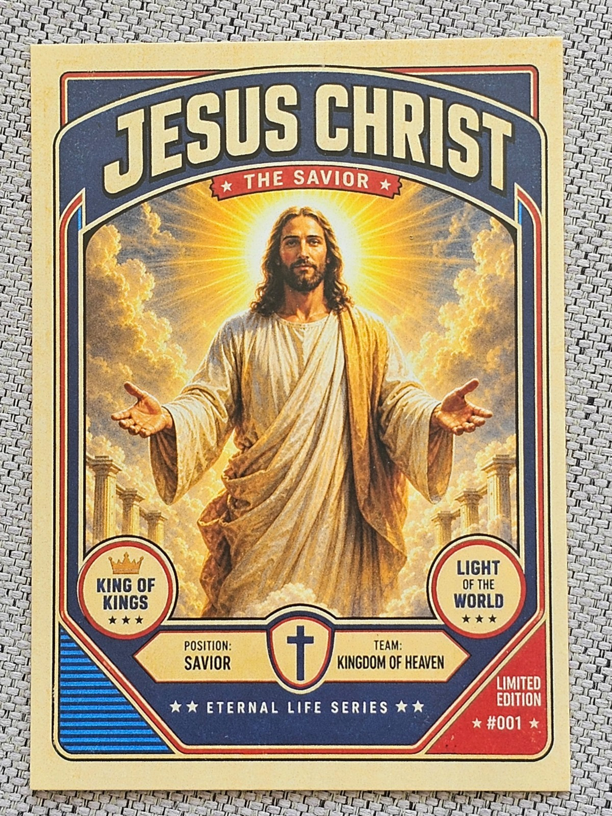 JESUS CHRIST THE SAVIOR CUSTOM ACEO TRADING CARD CHRISTIAN CHURCH BIBLE GOSPEL JESUS CHRIST THE SAVIOR CUSTOM ACEO TRADING CARD CHRISTIAN CHURCH BIBLE GOSPEL