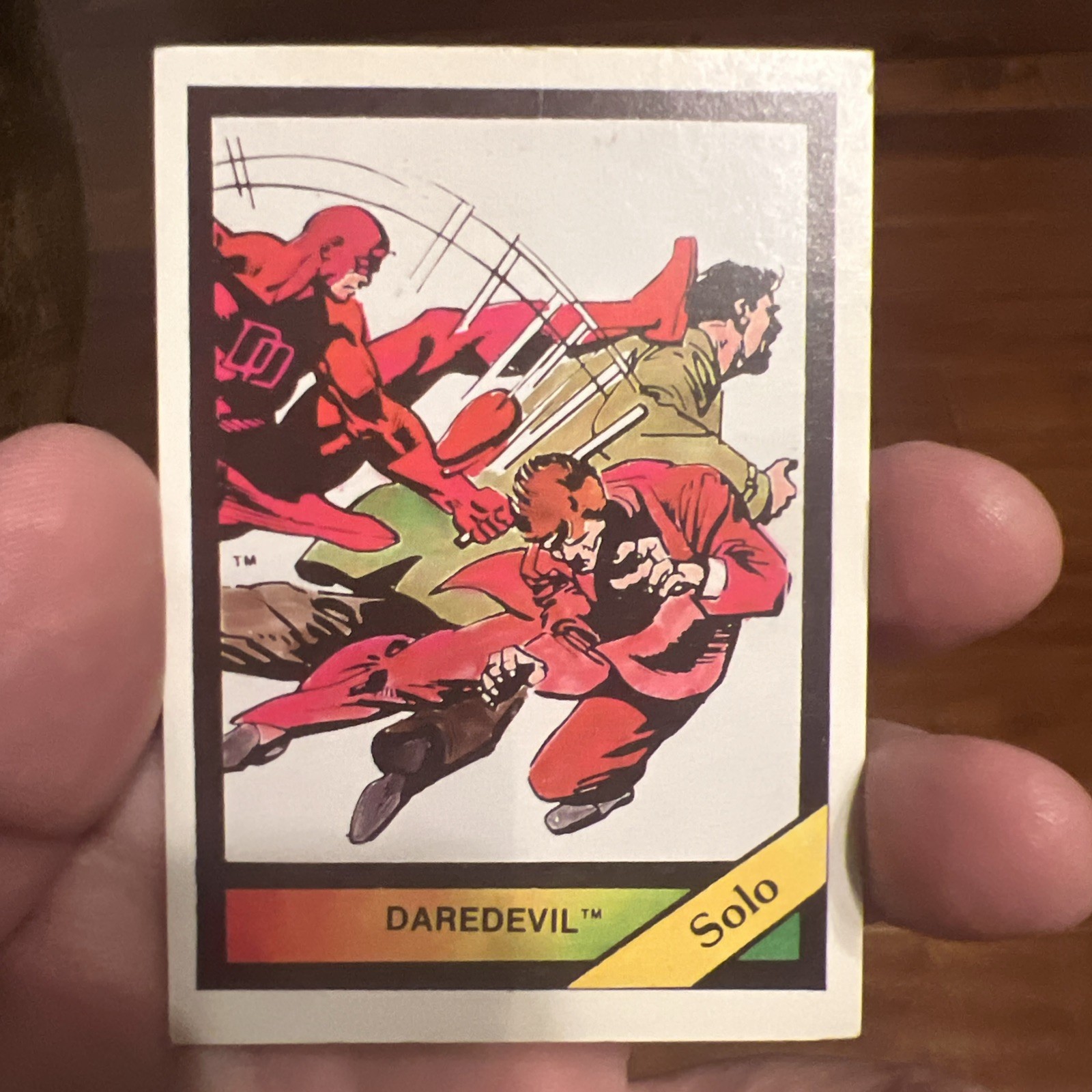 🤩1987 Marvel Universe Cards - 1st Series - Solo Daredevil #83 - Vintage 🤩 🤩1987 Marvel Universe Cards - 1st Series - Solo Daredevil #83 - Vintage 🤩