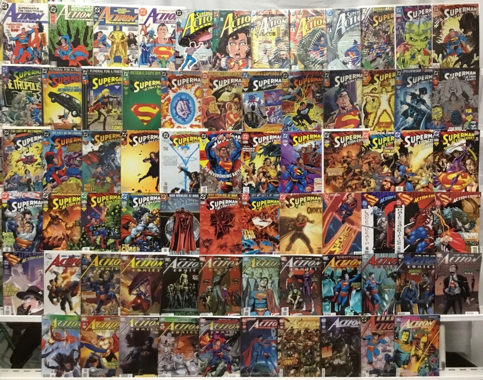 DC Comics Superman Action Comics Comic Book Lot of 70 Issues