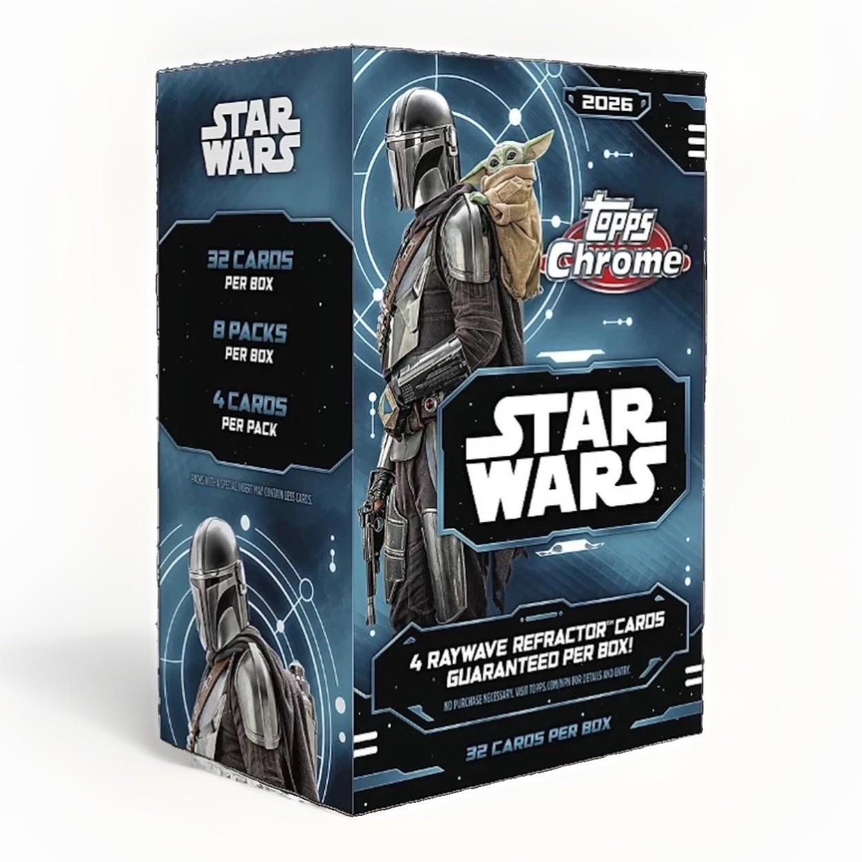 2026 Topps Chrome Star Wars Value Blaster Box Pack-(4 Cards) Presale 2026 Topps Chrome Star Wars Value Blaster Box Pack-(4 Cards) Presale