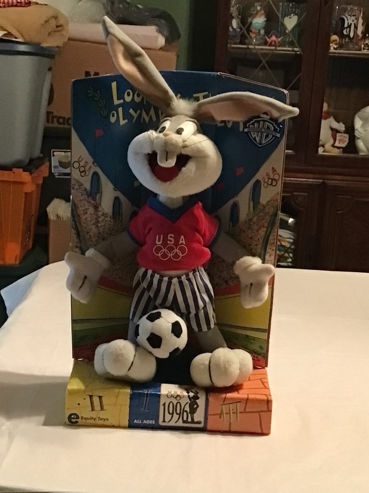 1996 Looney Tunes Olympic Salute Bugs Bunny plush 1996 Looney Tunes Olympic Salute Bugs Bunny plush